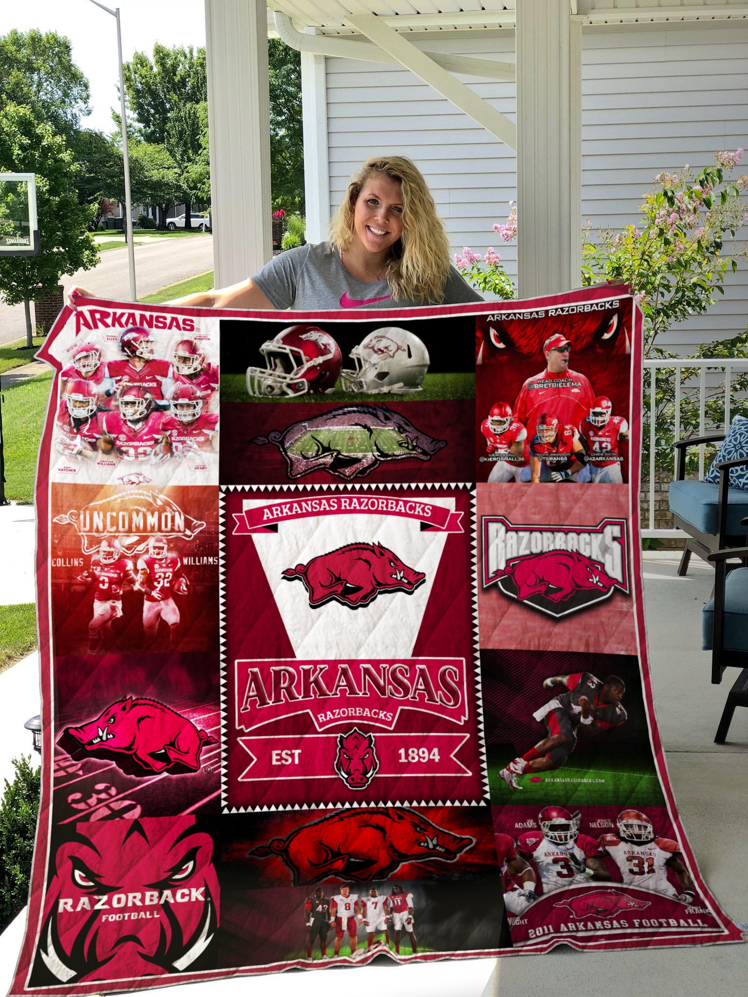 Arkansas Razorbacks Quilt Blanket #770 - Famjoys Arkansas Razorbacks Quilt Blanket #770 - Famjoys