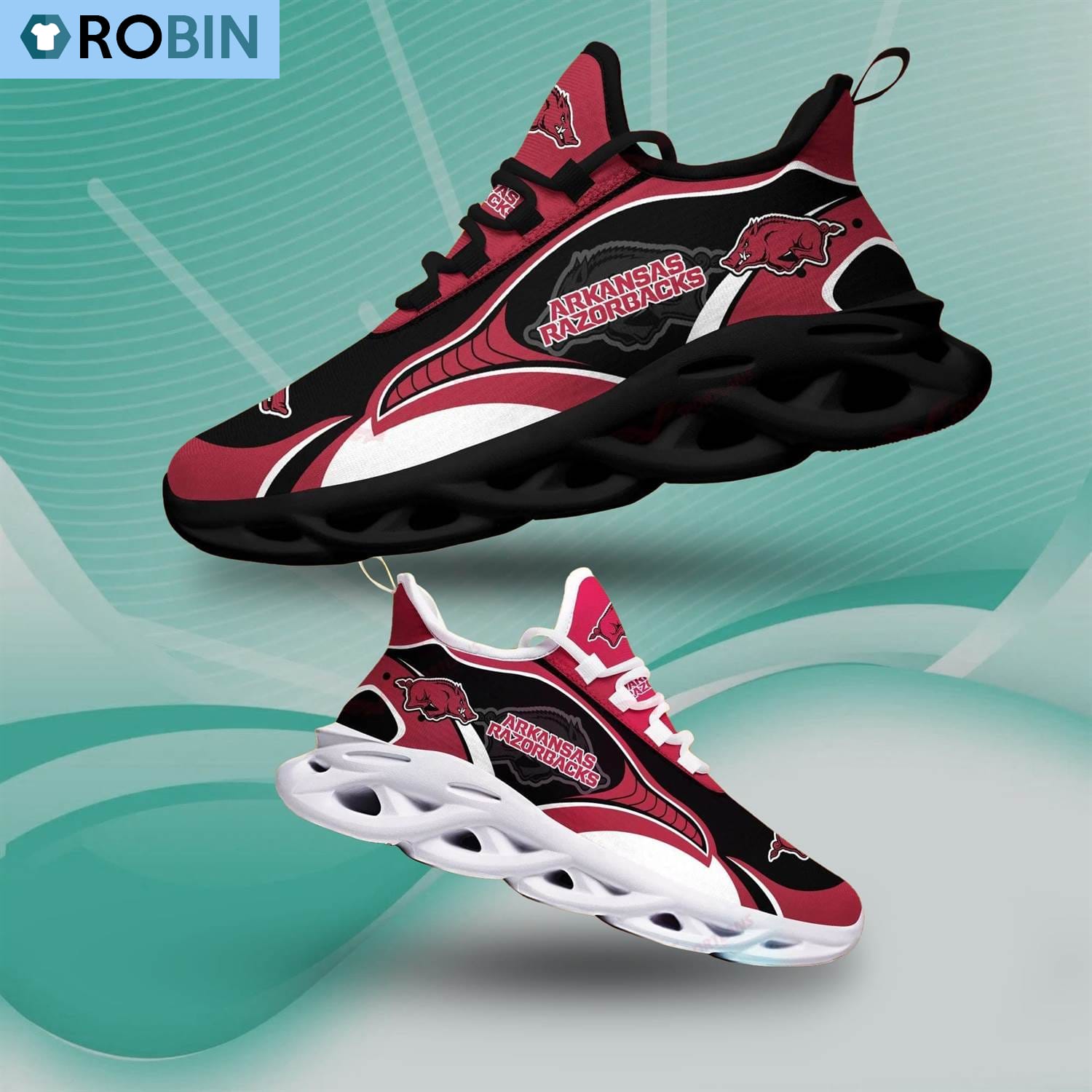 Arkansas Razorbacks Sport Shoes Sneakers - Famjoys Arkansas Razorbacks Sport Shoes Sneakers - Famjoys