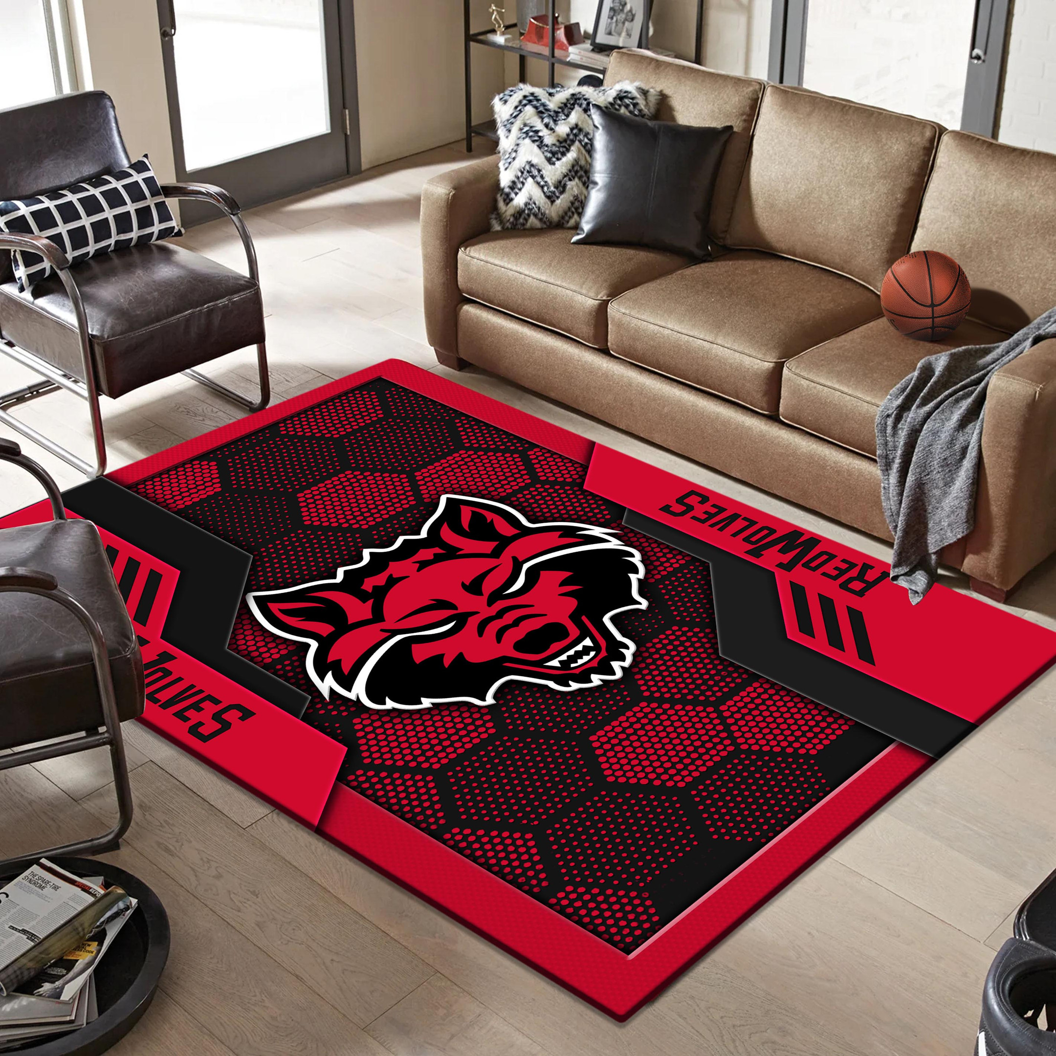 Arkansas State Red Wolves Area Rugs 3791 - Famjoys Arkansas State Red Wolves Area Rugs 3791 - Famjoys