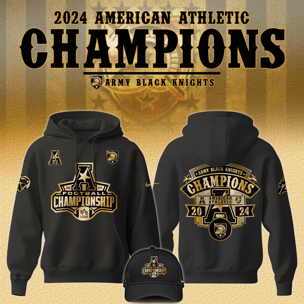 Army Black Knights American Athletic Champions   Hoodie