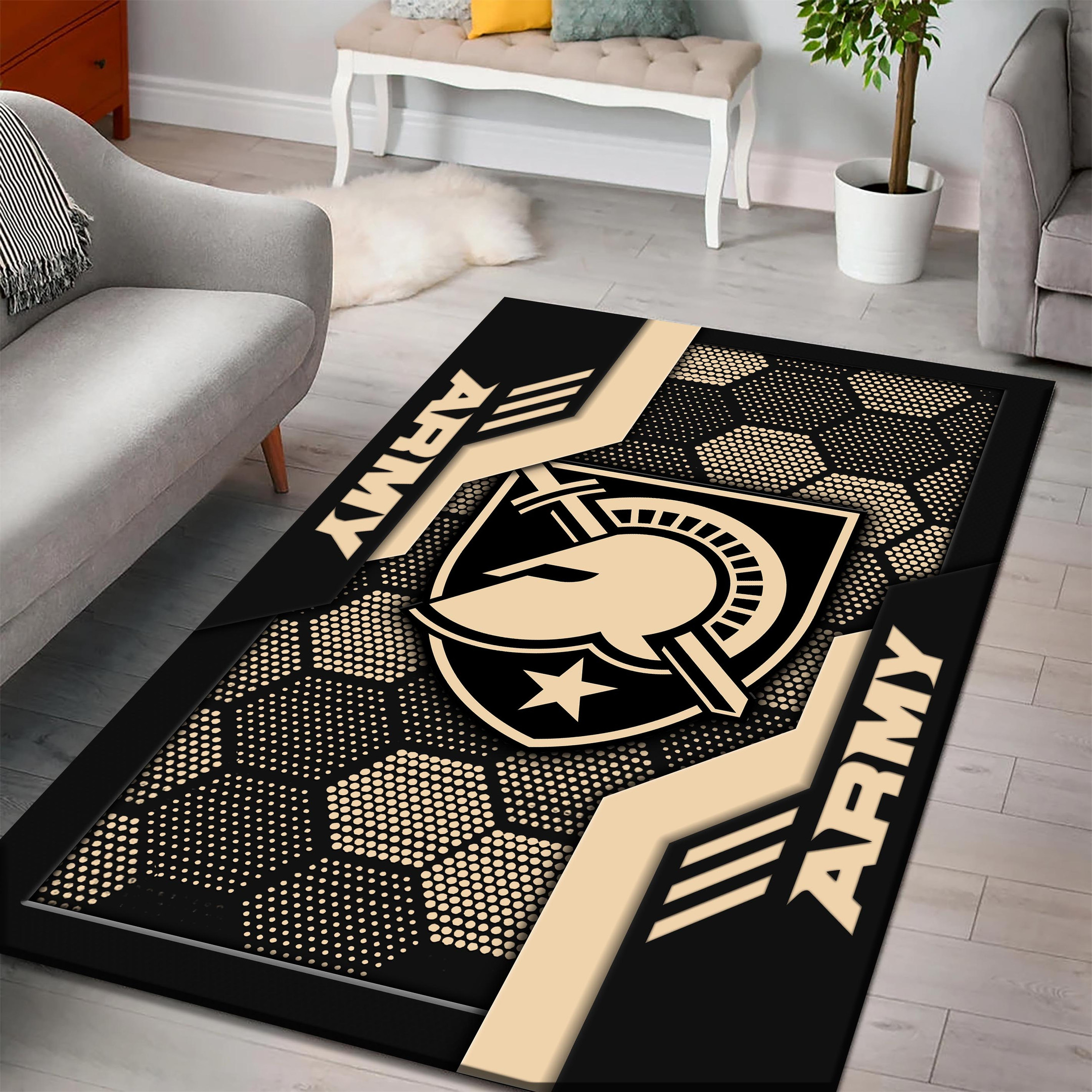 Army Black Knights Area Rugs 3708 - Famjoys Army Black Knights Area Rugs 3708 - Famjoys