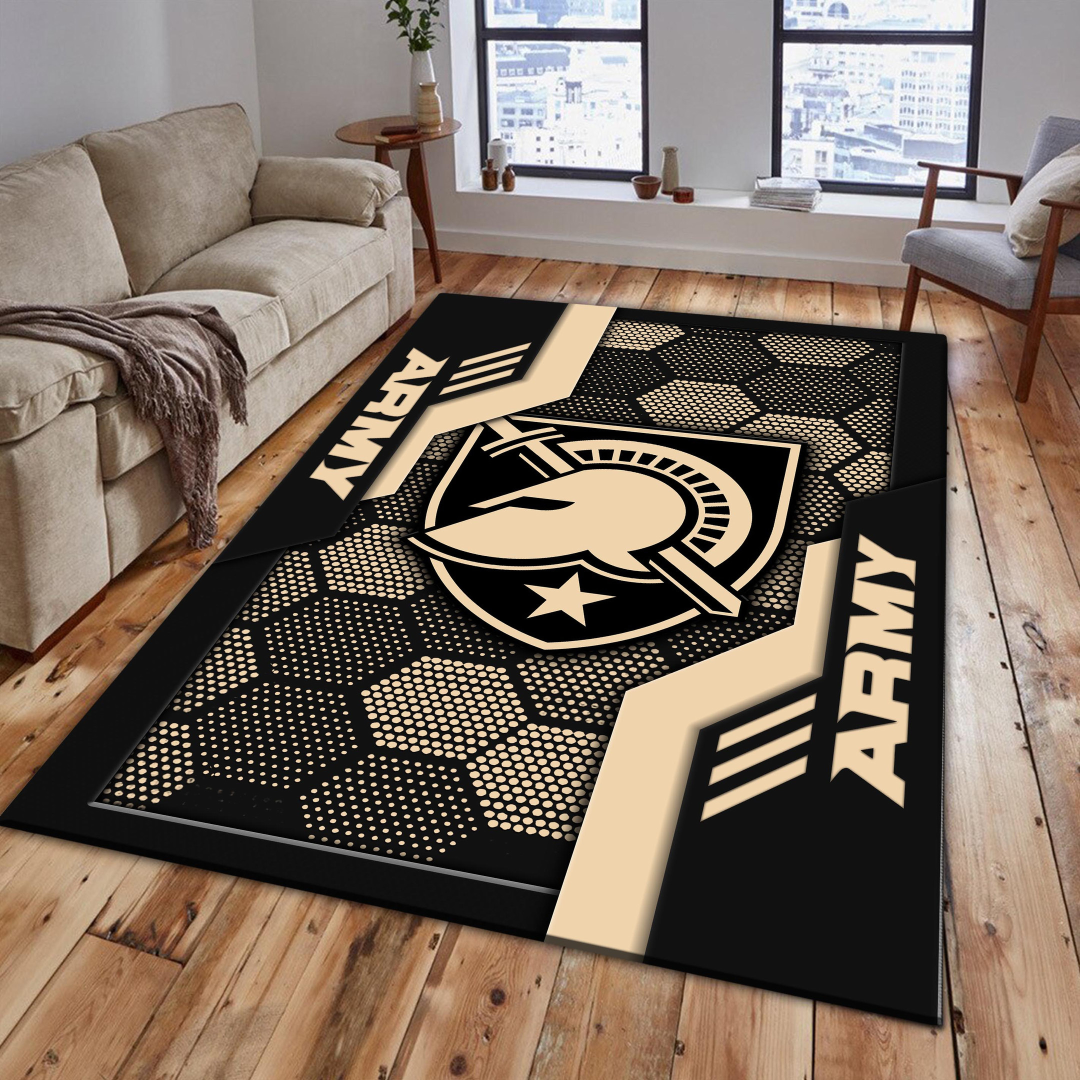 Army Black Knights Area Rugs 3708 - Famjoys Army Black Knights Area Rugs 3708 - Famjoys