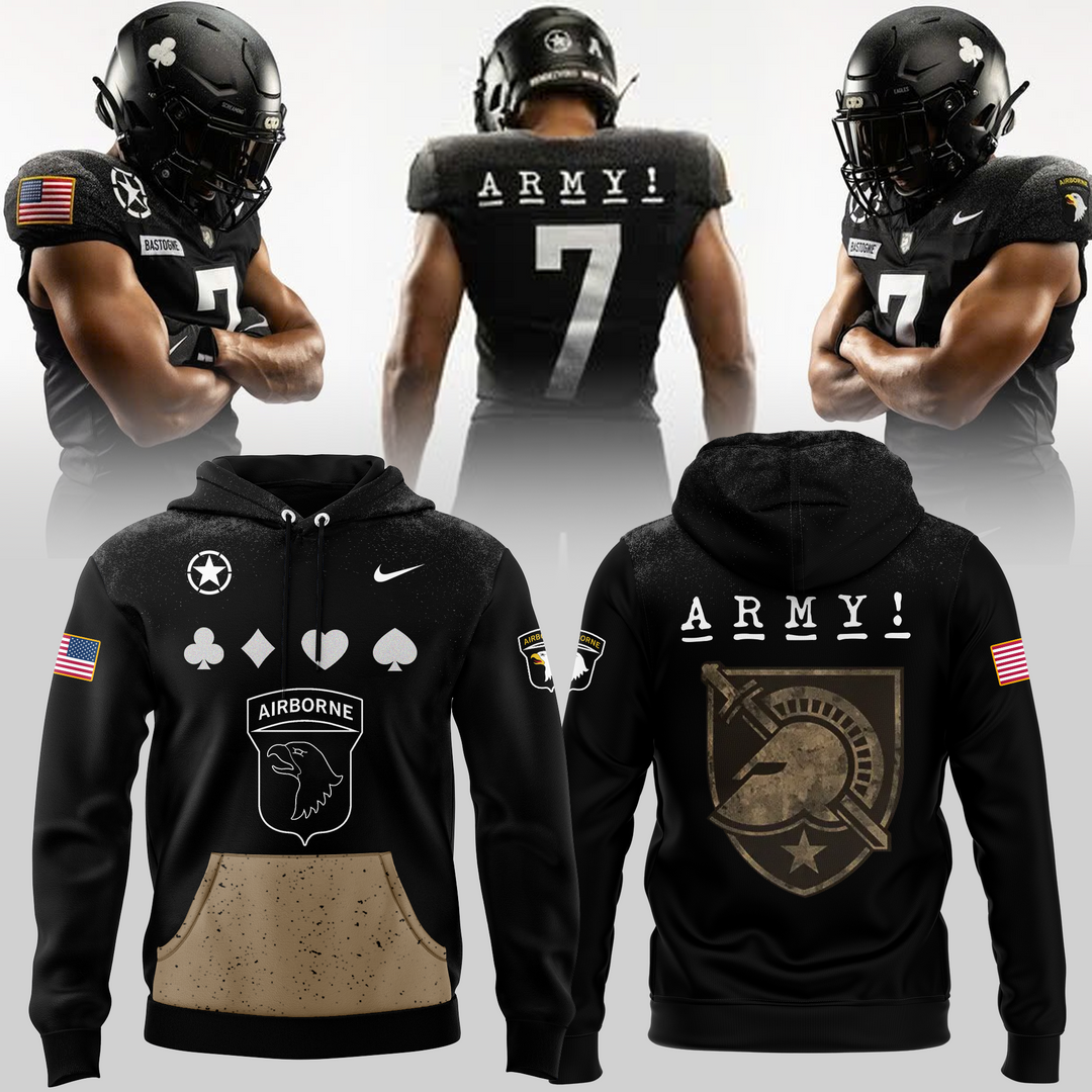 Army Black Knights Football 2024 New hoodie - Famjoys Army Black Knights Football 2024 New hoodie - Famjoys