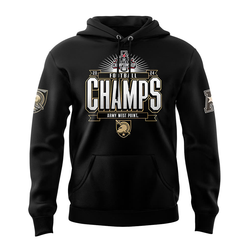 Army Black Knights Football ACC Champions Premium Pullover Hoodie - Famjoys Army Black Knights Football ACC Champions Premium Pullover Hoodie - Famjoys