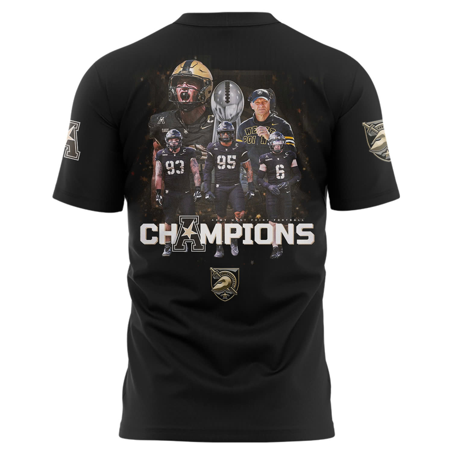 Army Black Knights Football ACC Champions Premium Tee V2 - Famjoys Army Black Knights Football ACC Champions Premium Tee V2 - Famjoys