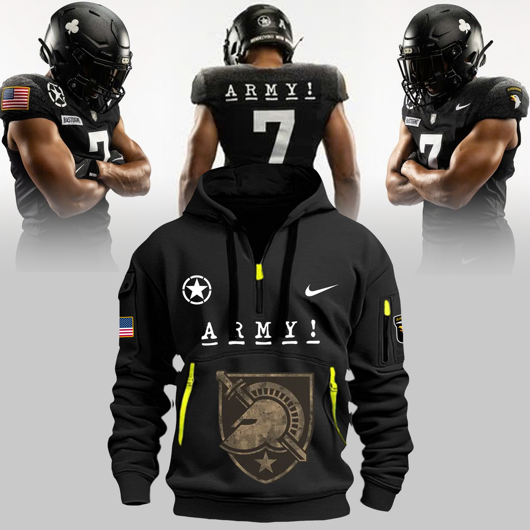 Army Black Knights Football Black 3D New Hoodie - Famjoys Army Black Knights Football Black 3D New Hoodie - Famjoys