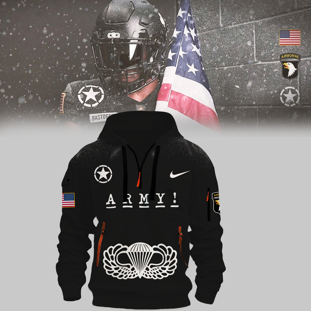 Army Black Knights football Black New Hoodie 2024 - Famjoys Army Black Knights football Black New Hoodie 2024 - Famjoys