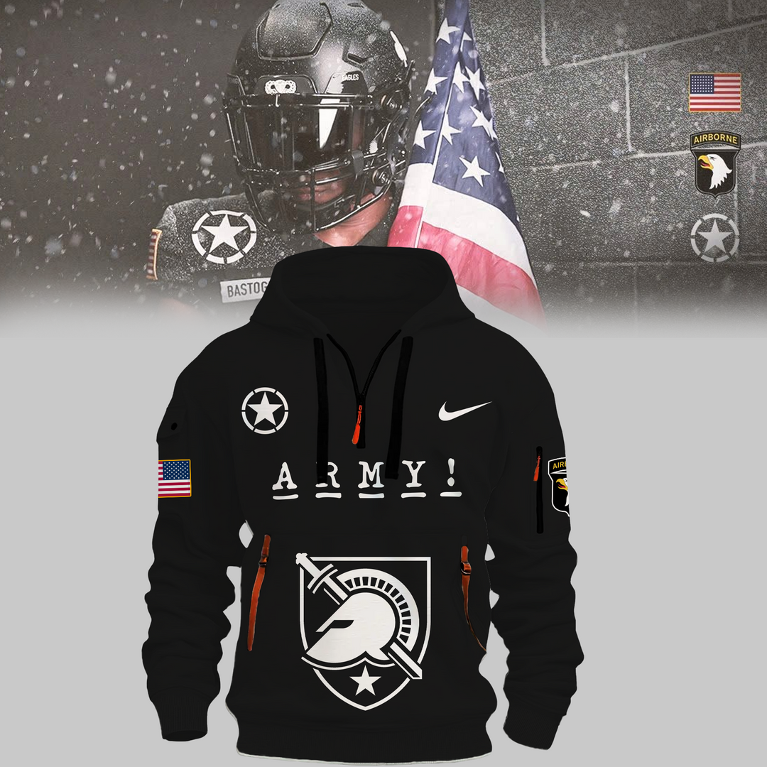 Army Black Knights football Black New Hoodie 2024 - Famjoys Army Black Knights football Black New Hoodie 2024 - Famjoys