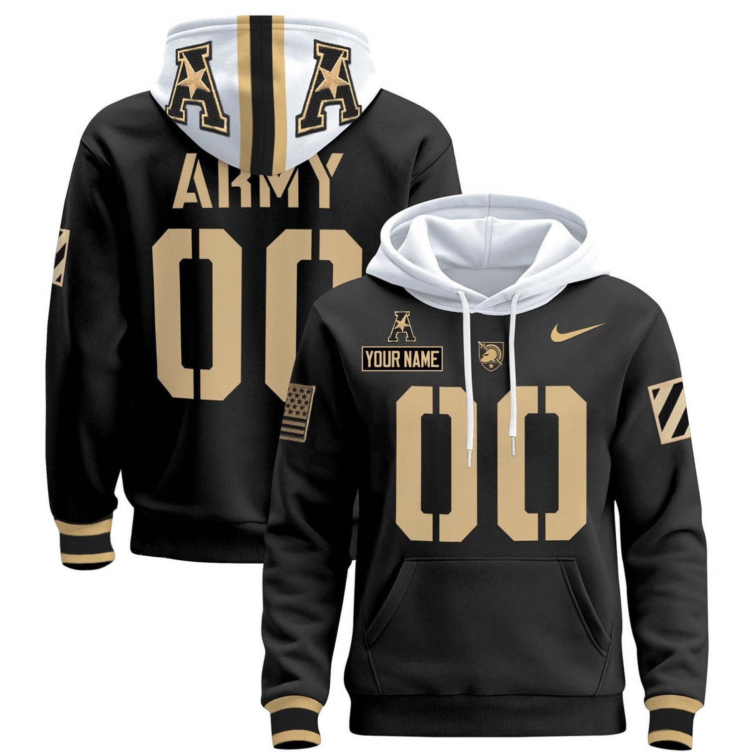 Army Black Knights Football Hoodie - Famjoys Army Black Knights Football Hoodie - Famjoys