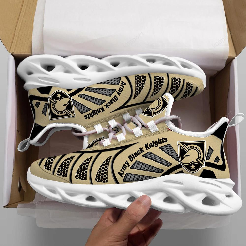 Army Black Knights Max Soul Clunky, Black And White Running Shoes - Famjoys Army Black Knights Max Soul Clunky, Black And White Running Shoes - Famjoys