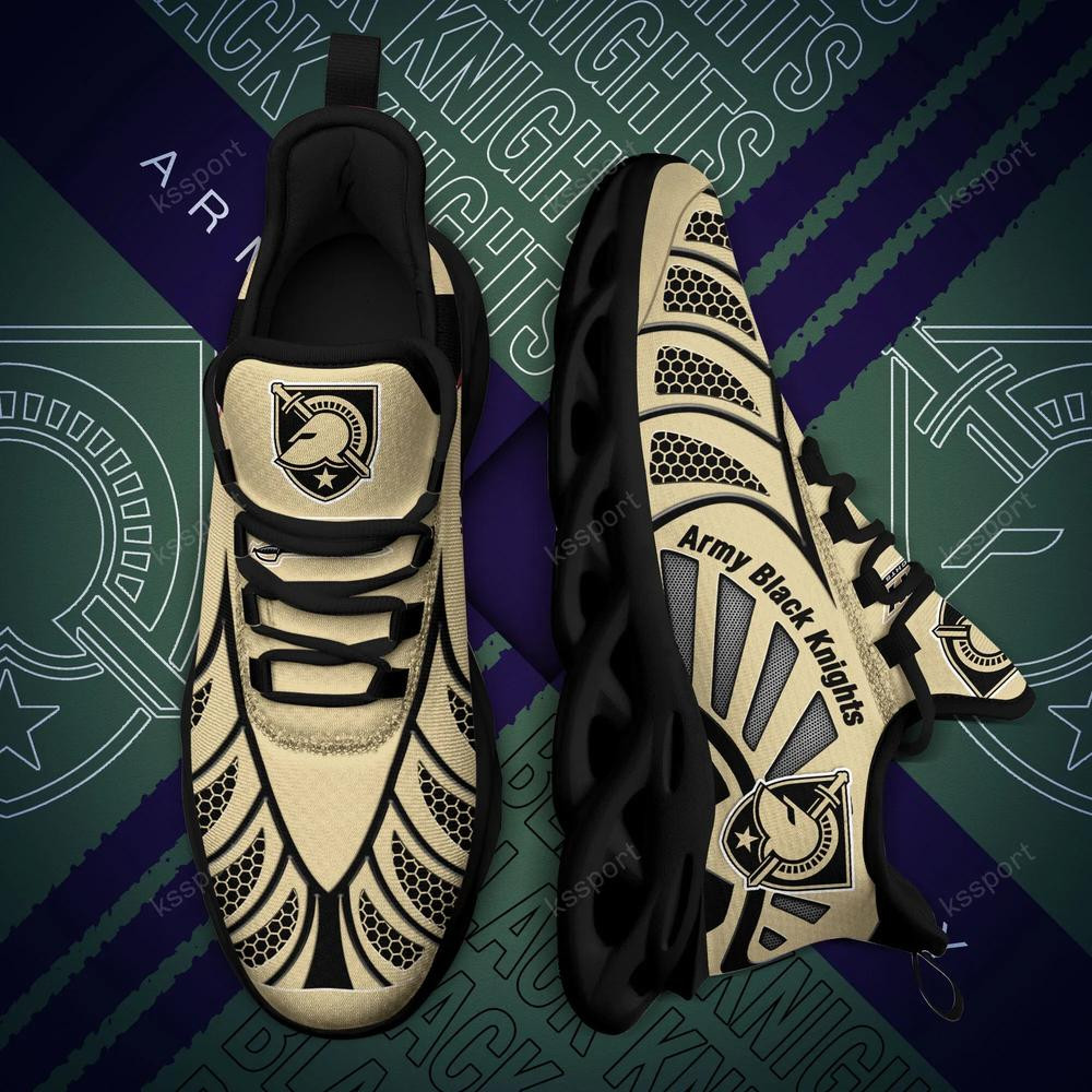 Army Black Knights Max Soul Clunky, Black And White Running Shoes - Famjoys Army Black Knights Max Soul Clunky, Black And White Running Shoes - Famjoys
