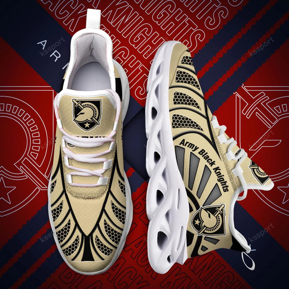 Army Black Knights Max Soul Clunky, Black And White Running Shoes - Famjoys Army Black Knights Max Soul Clunky, Black And White Running Shoes - Famjoys