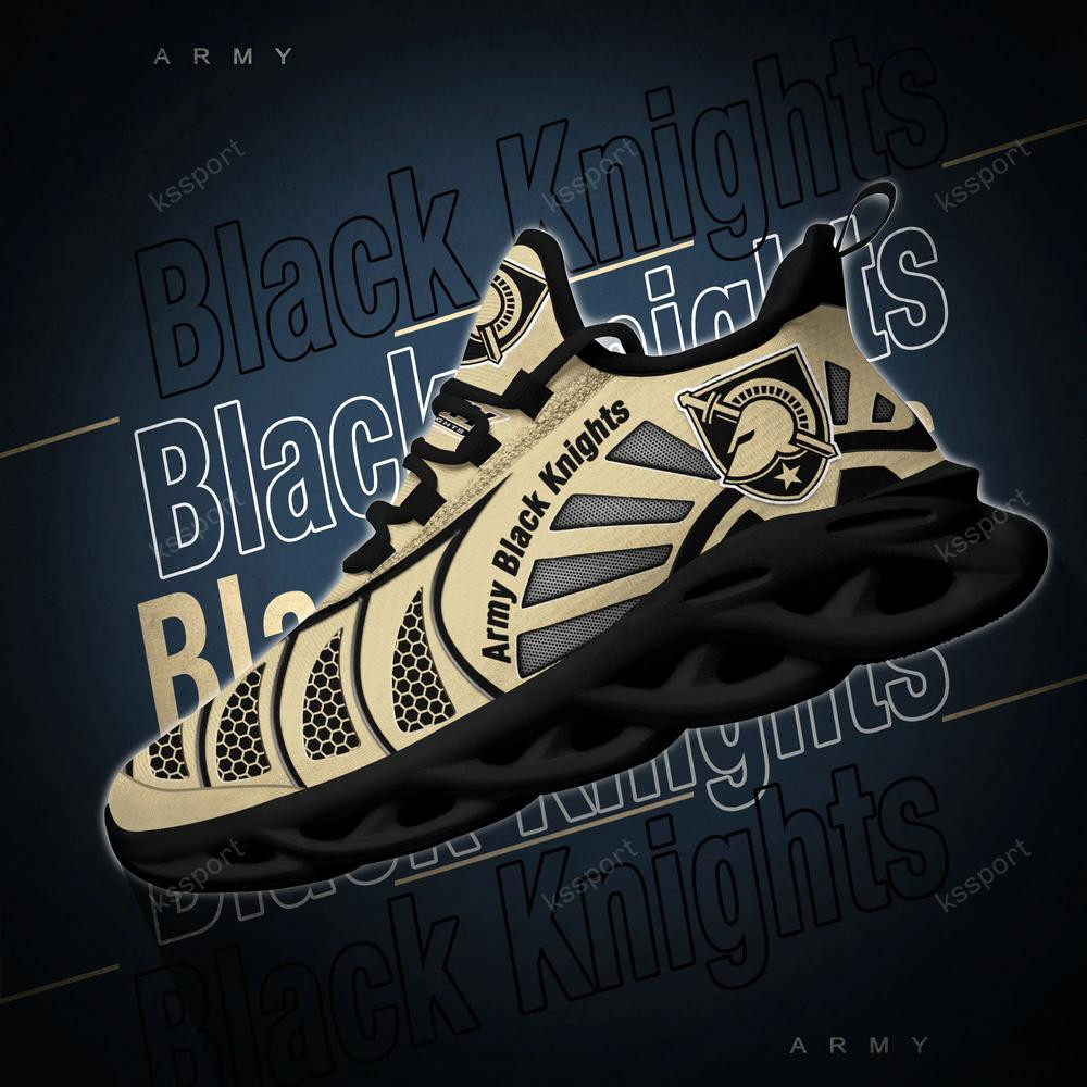 Army Black Knights Max Soul Clunky, Black And White Running Shoes - Famjoys Army Black Knights Max Soul Clunky, Black And White Running Shoes - Famjoys