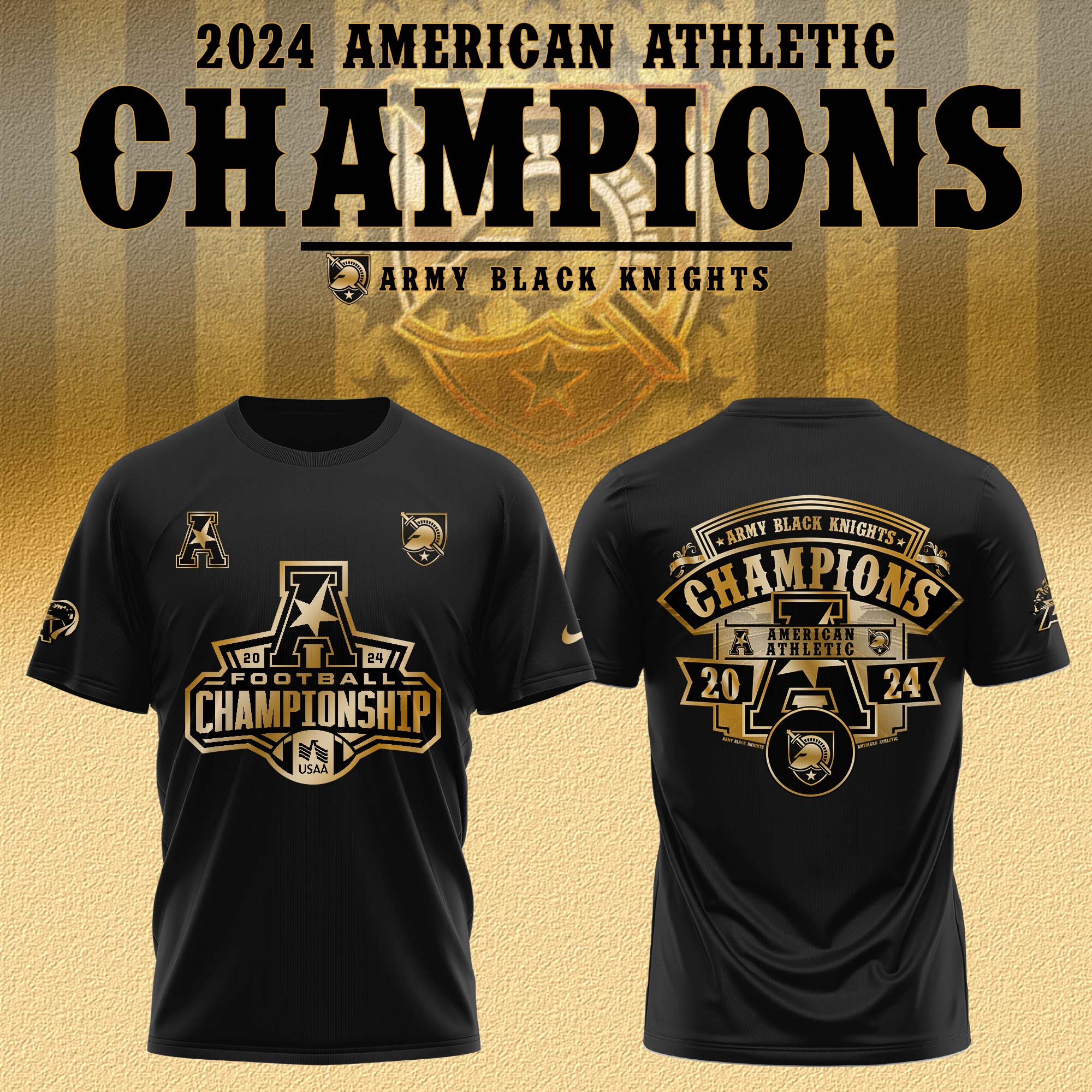 Army Football AAC Conference Champions T-shirt V2 - Famjoys Army Football AAC Conference Champions T-shirt V2 - Famjoys