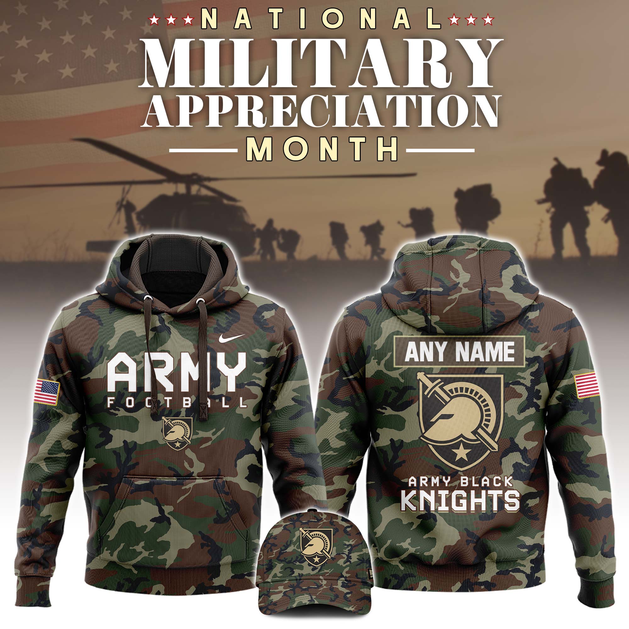Army West Point x National Military Appreciation Month Hoodie - Famjoys Army West Point x National Military Appreciation Month Hoodie - Famjoys