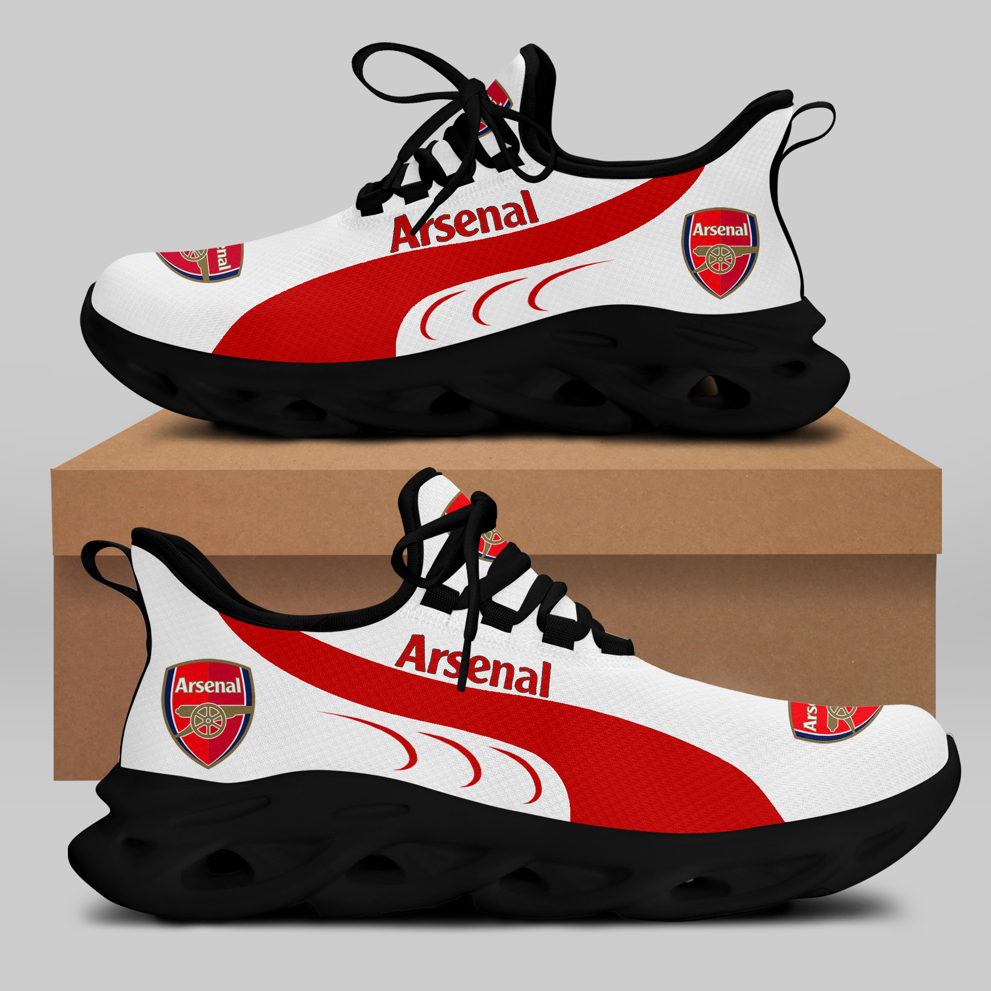 Arsenal Sneakers RUNNING SHOES VER 2 - Famjoys Arsenal Sneakers RUNNING SHOES VER 2 - Famjoys