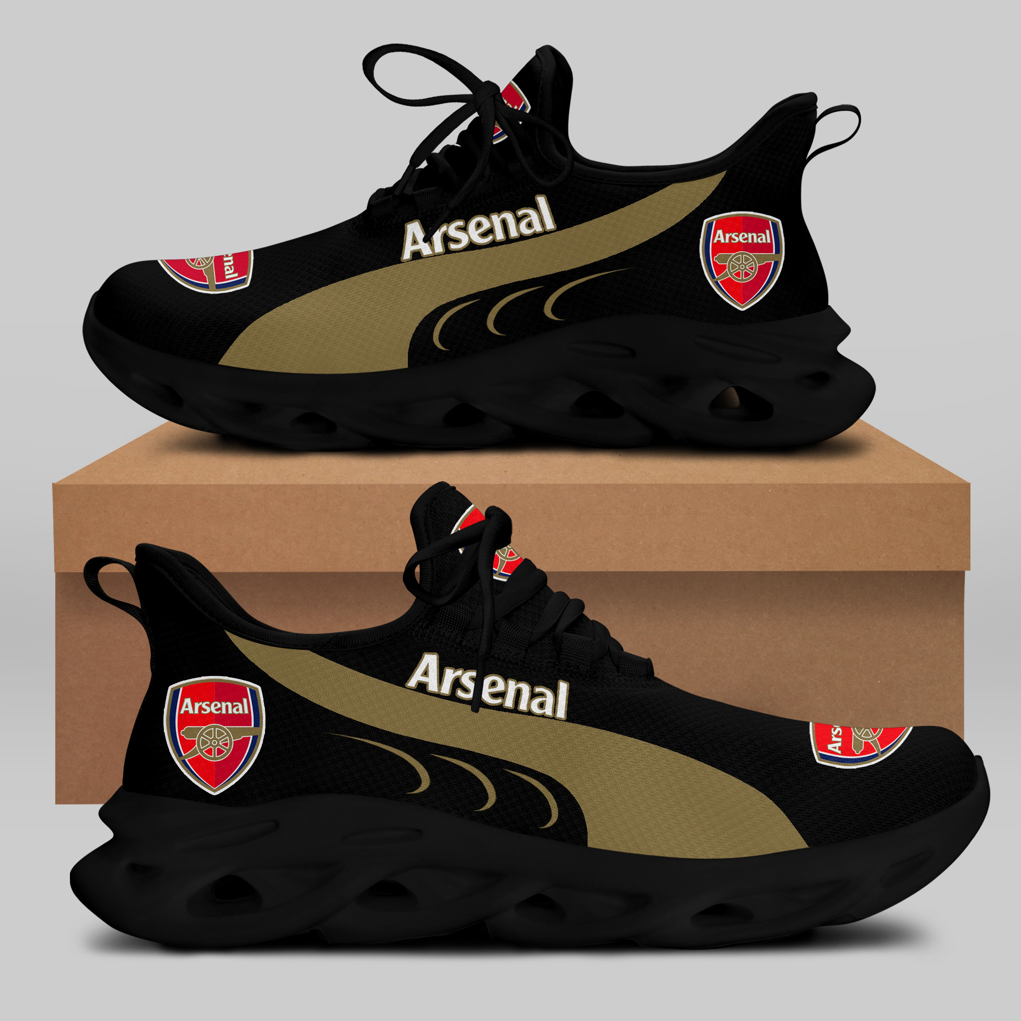Arsenal Sneakers RUNNING SHOES VER 3 - Famjoys Arsenal Sneakers RUNNING SHOES VER 3 - Famjoys
