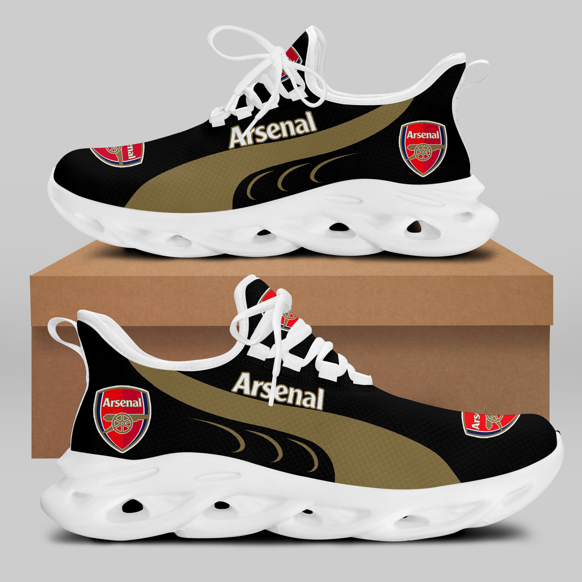 Arsenal Sneakers RUNNING SHOES VER 3 - Famjoys Arsenal Sneakers RUNNING SHOES VER 3 - Famjoys