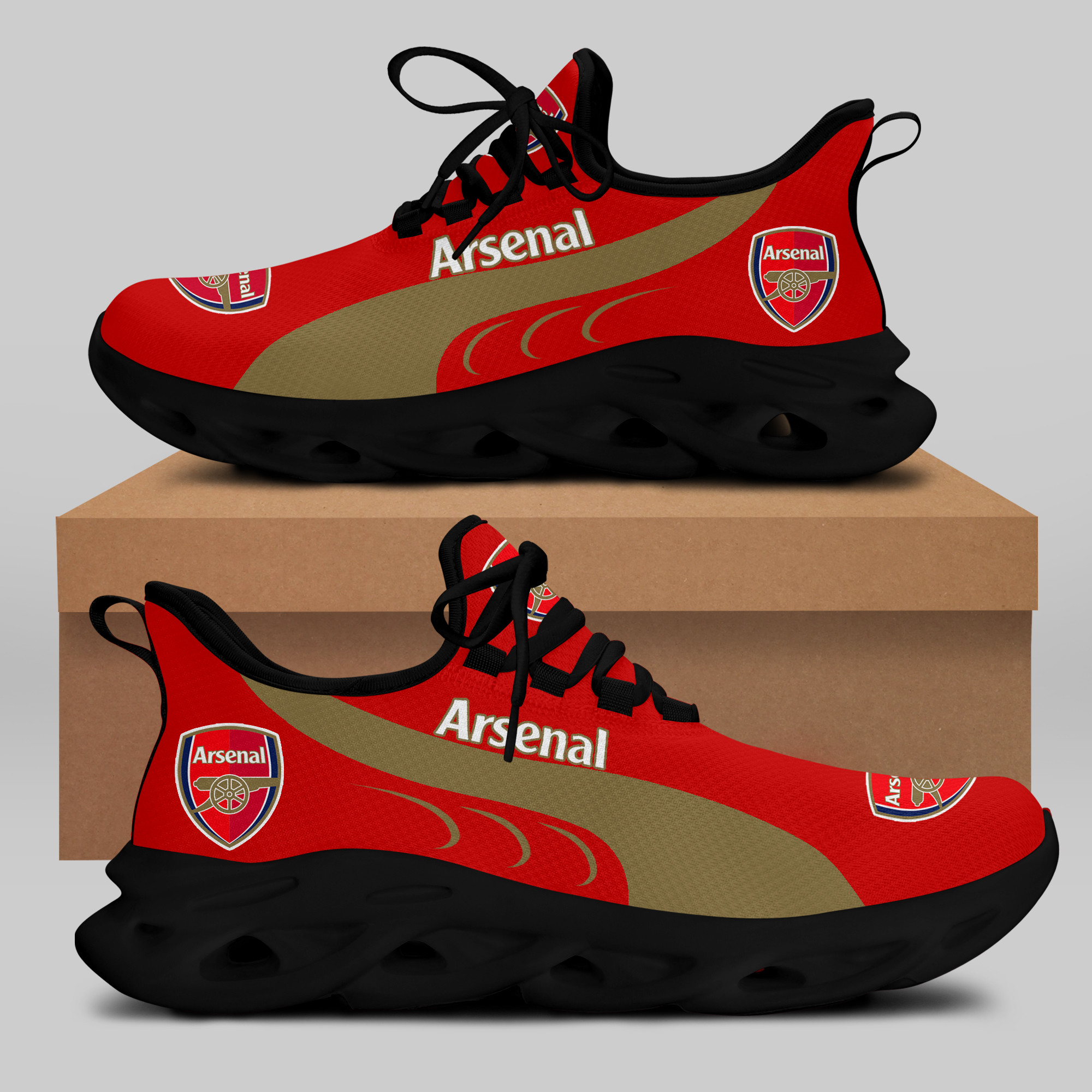 Arsenal Sneakers RUNNING SHOES VER 4 - Famjoys Arsenal Sneakers RUNNING SHOES VER 4 - Famjoys