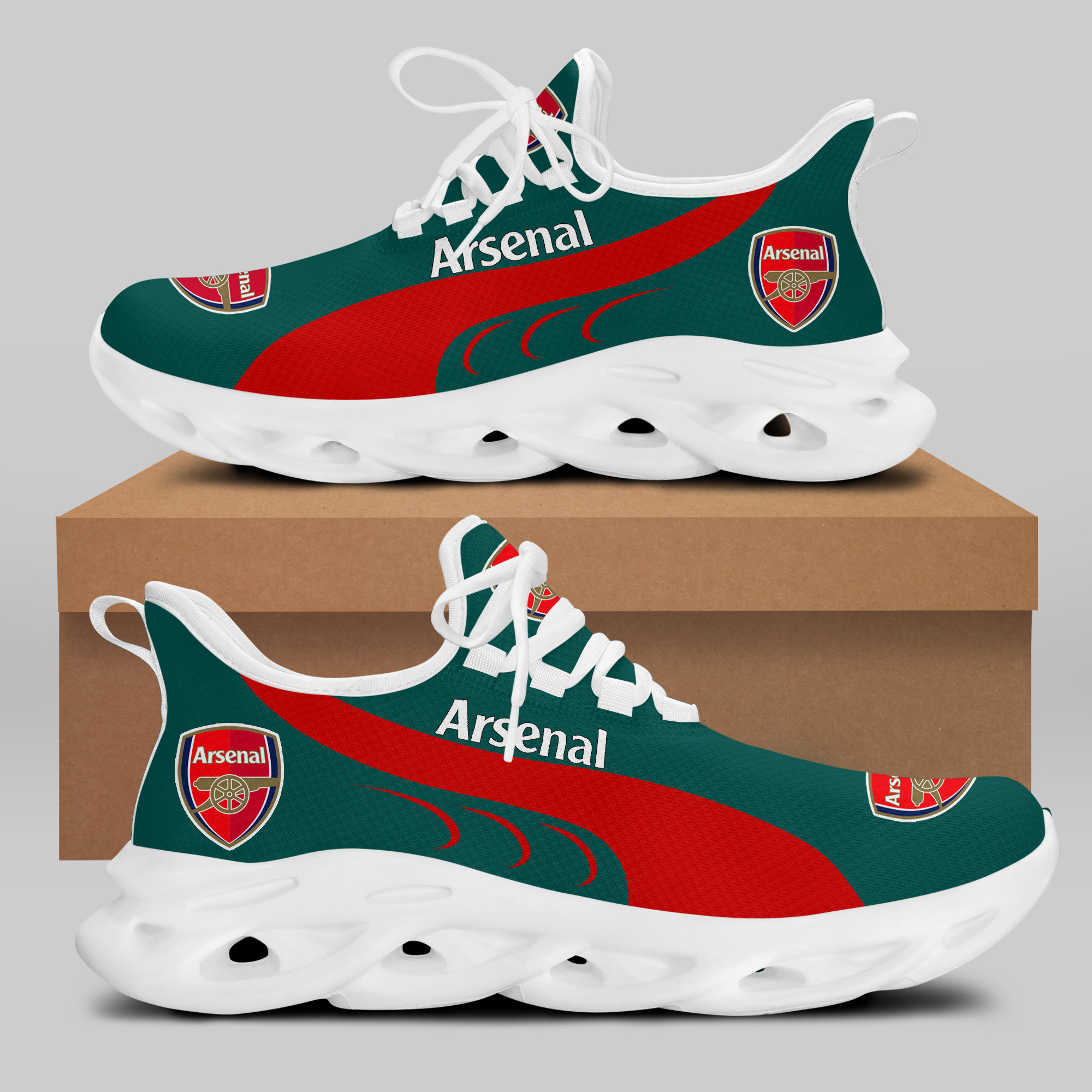Arsenal Sneakers RUNNING SHOES VER 5 - Famjoys Arsenal Sneakers RUNNING SHOES VER 5 - Famjoys