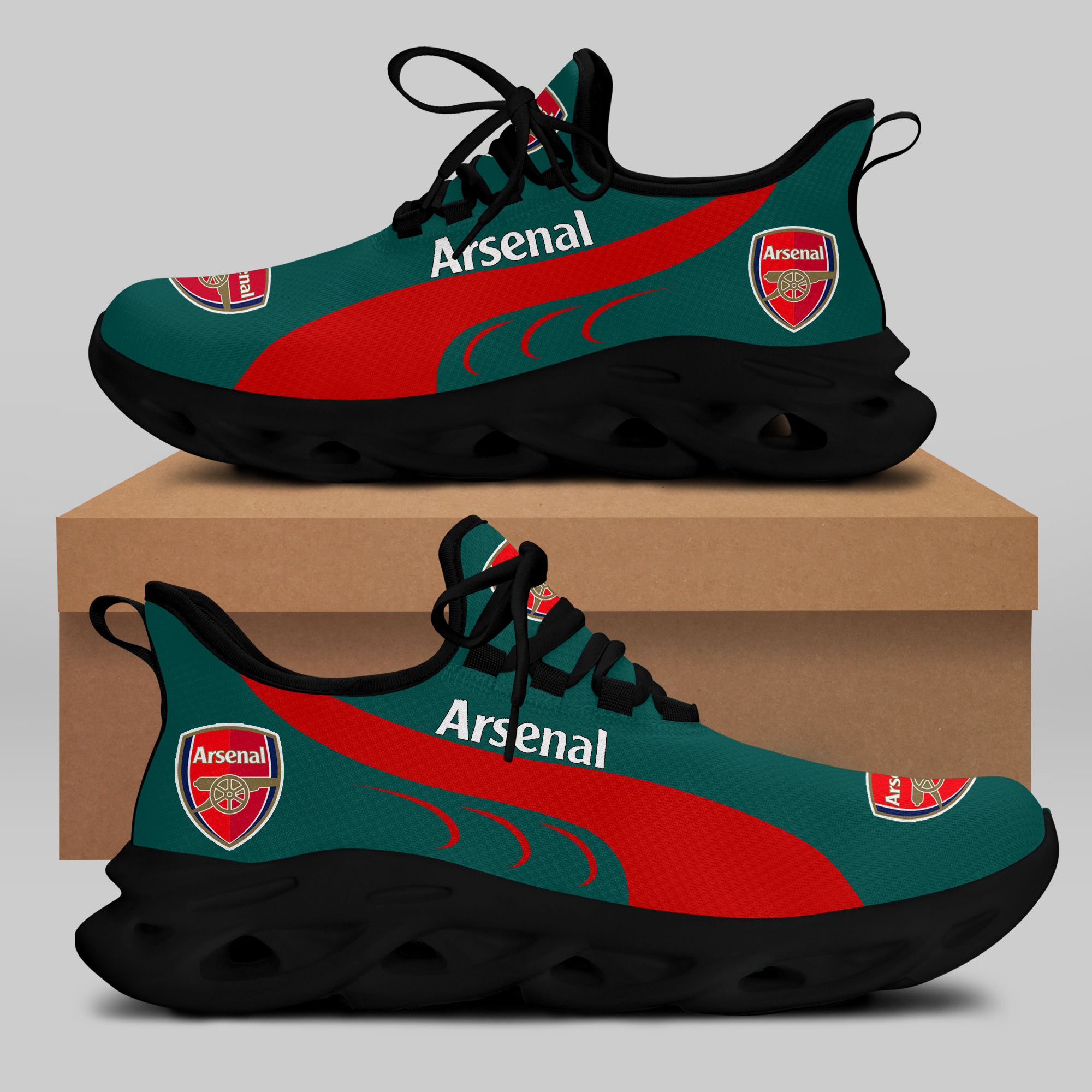 Arsenal Sneakers RUNNING SHOES VER 5 - Famjoys Arsenal Sneakers RUNNING SHOES VER 5 - Famjoys