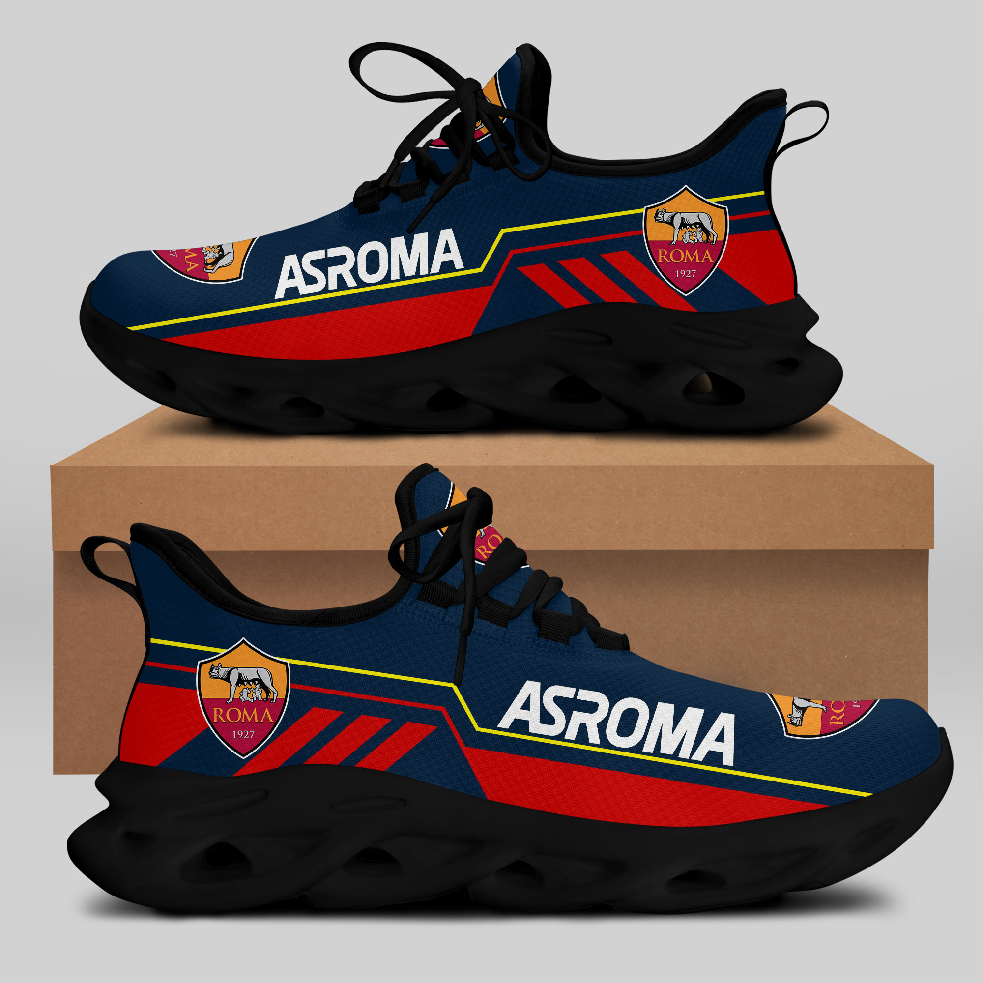 AS ROMA Sneakers RUNNING SHOES VER 10 - Famjoys AS ROMA Sneakers RUNNING SHOES VER 10 - Famjoys