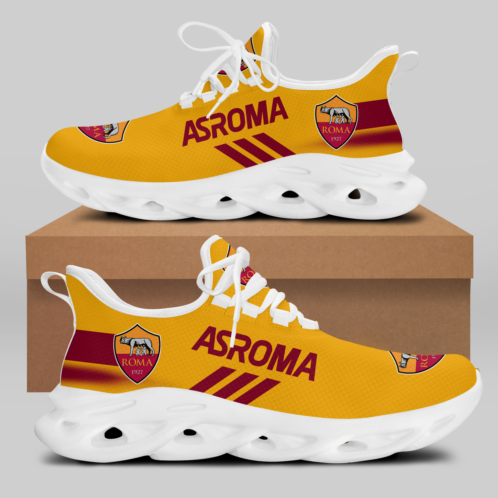 AS ROMA Sneakers RUNNING SHOES VER 13 - Famjoys AS ROMA Sneakers RUNNING SHOES VER 13 - Famjoys