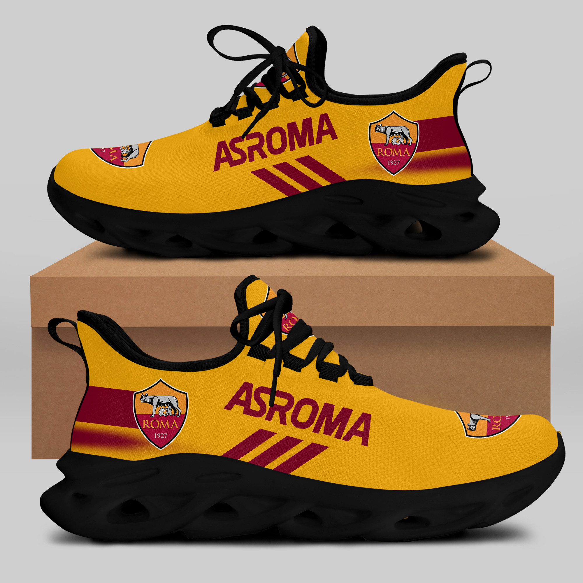 AS ROMA Sneakers RUNNING SHOES VER 13 - Famjoys AS ROMA Sneakers RUNNING SHOES VER 13 - Famjoys