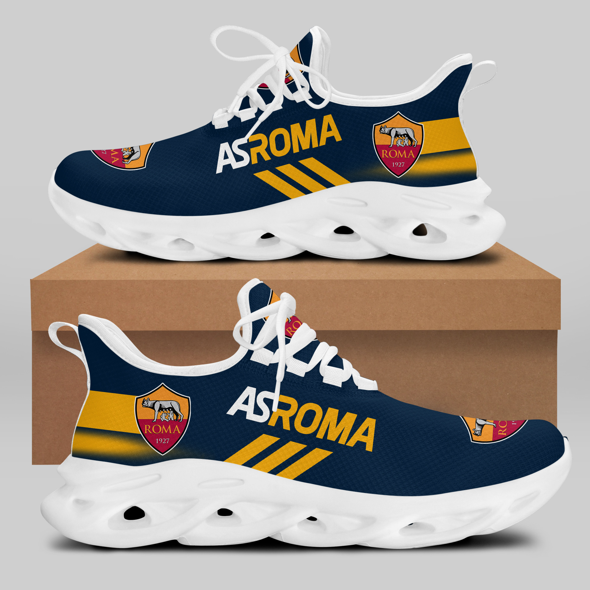 AS ROMA Sneakers RUNNING SHOES VER 16 - Famjoys AS ROMA Sneakers RUNNING SHOES VER 16 - Famjoys