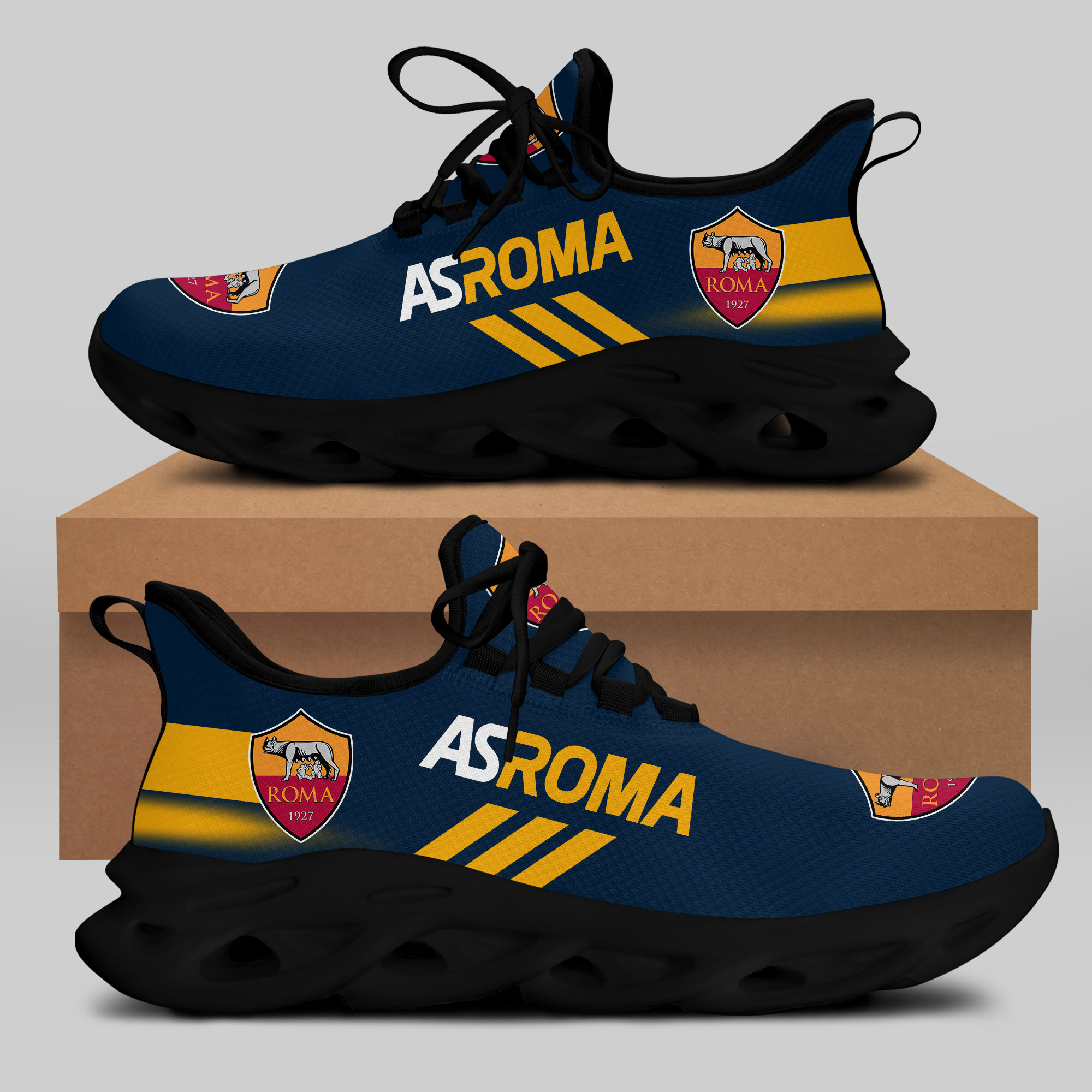 AS ROMA Sneakers RUNNING SHOES VER 16 - Famjoys AS ROMA Sneakers RUNNING SHOES VER 16 - Famjoys