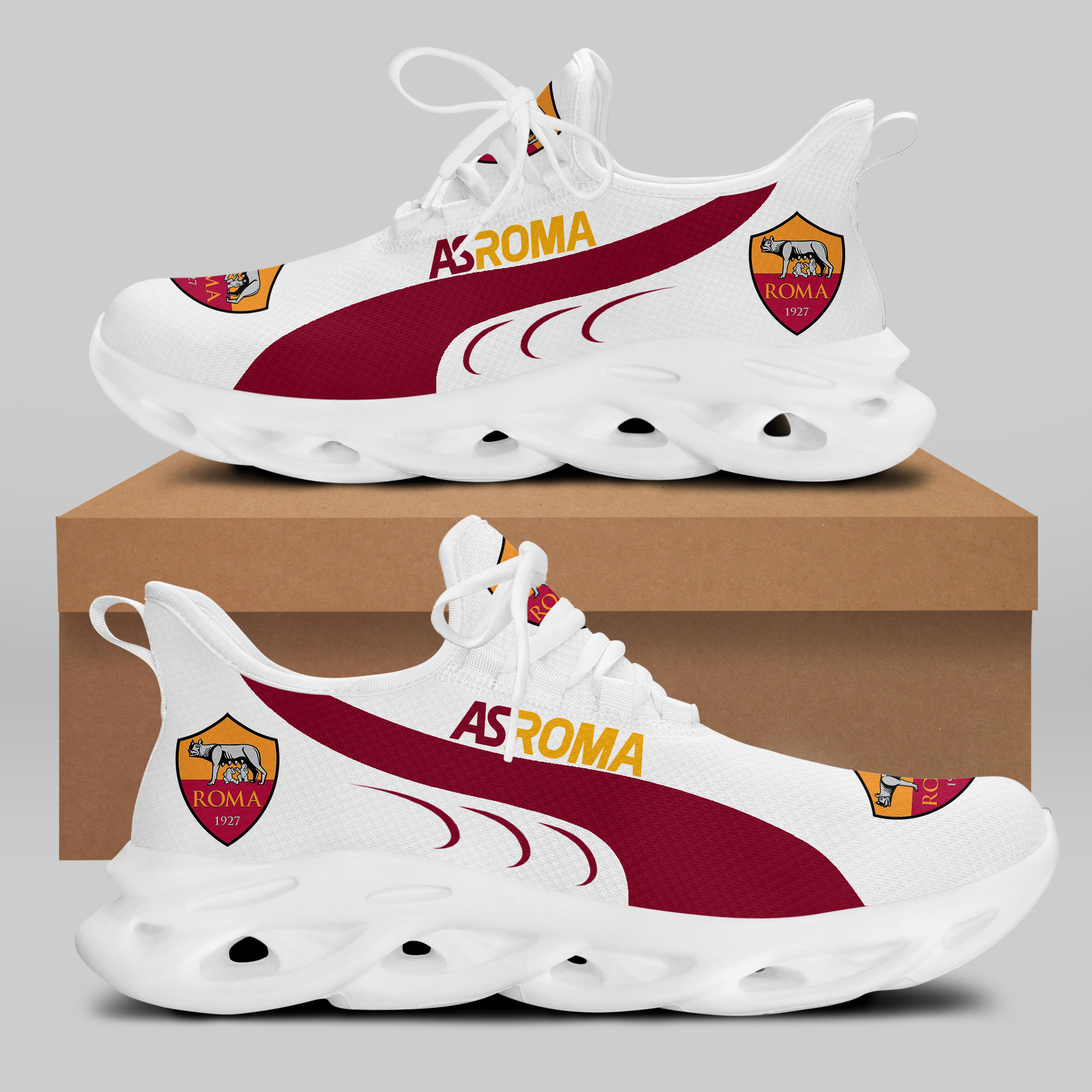 AS ROMA Sneakers RUNNING SHOES VER 17 - Famjoys AS ROMA Sneakers RUNNING SHOES VER 17 - Famjoys