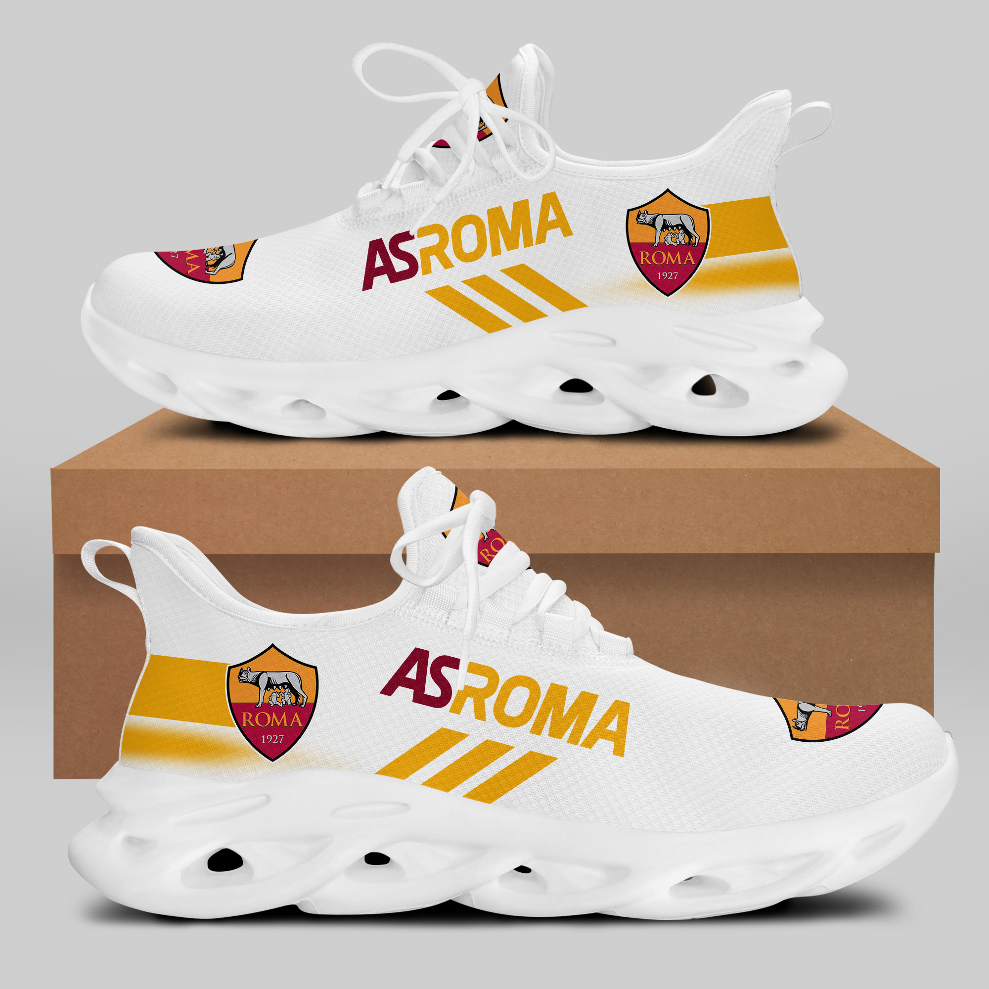 AS ROMA Sneakers RUNNING SHOES VER 27 - Famjoys AS ROMA Sneakers RUNNING SHOES VER 27 - Famjoys