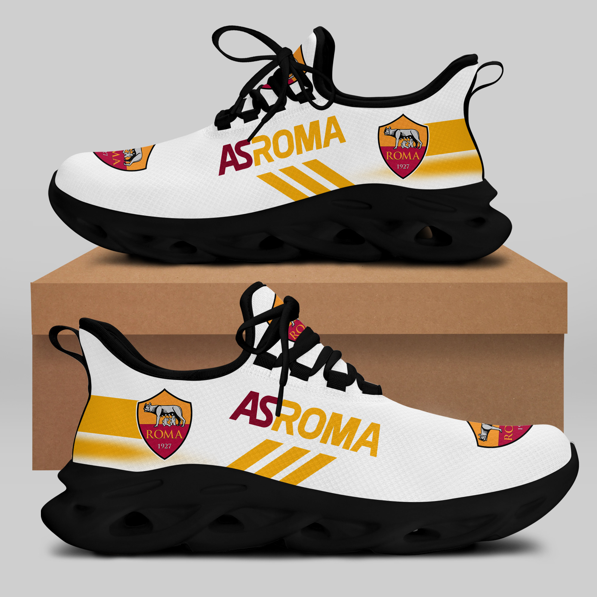 AS ROMA Sneakers RUNNING SHOES VER 27 - Famjoys AS ROMA Sneakers RUNNING SHOES VER 27 - Famjoys