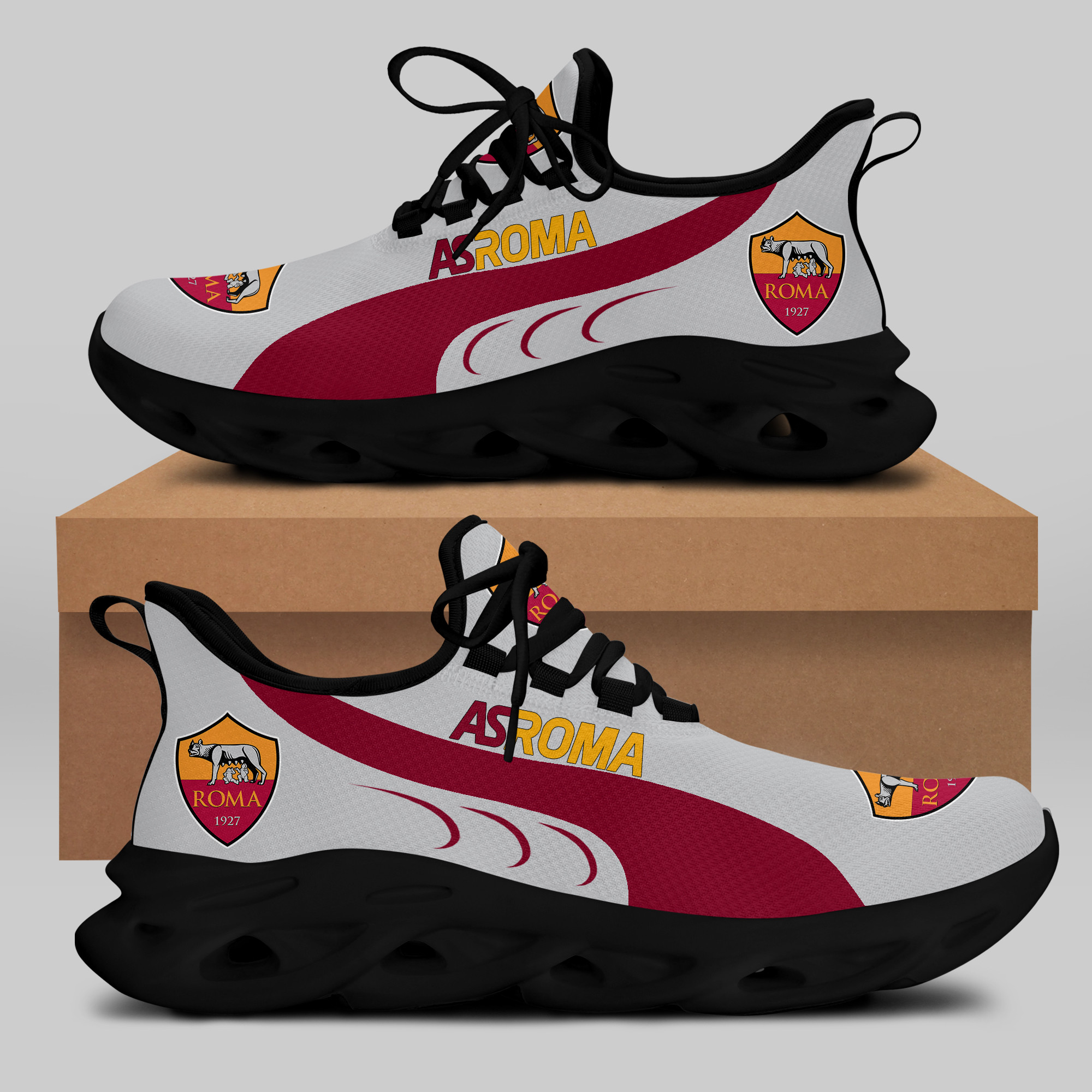 AS ROMA Sneakers RUNNING SHOES VER 4 - Famjoys AS ROMA Sneakers RUNNING SHOES VER 4 - Famjoys