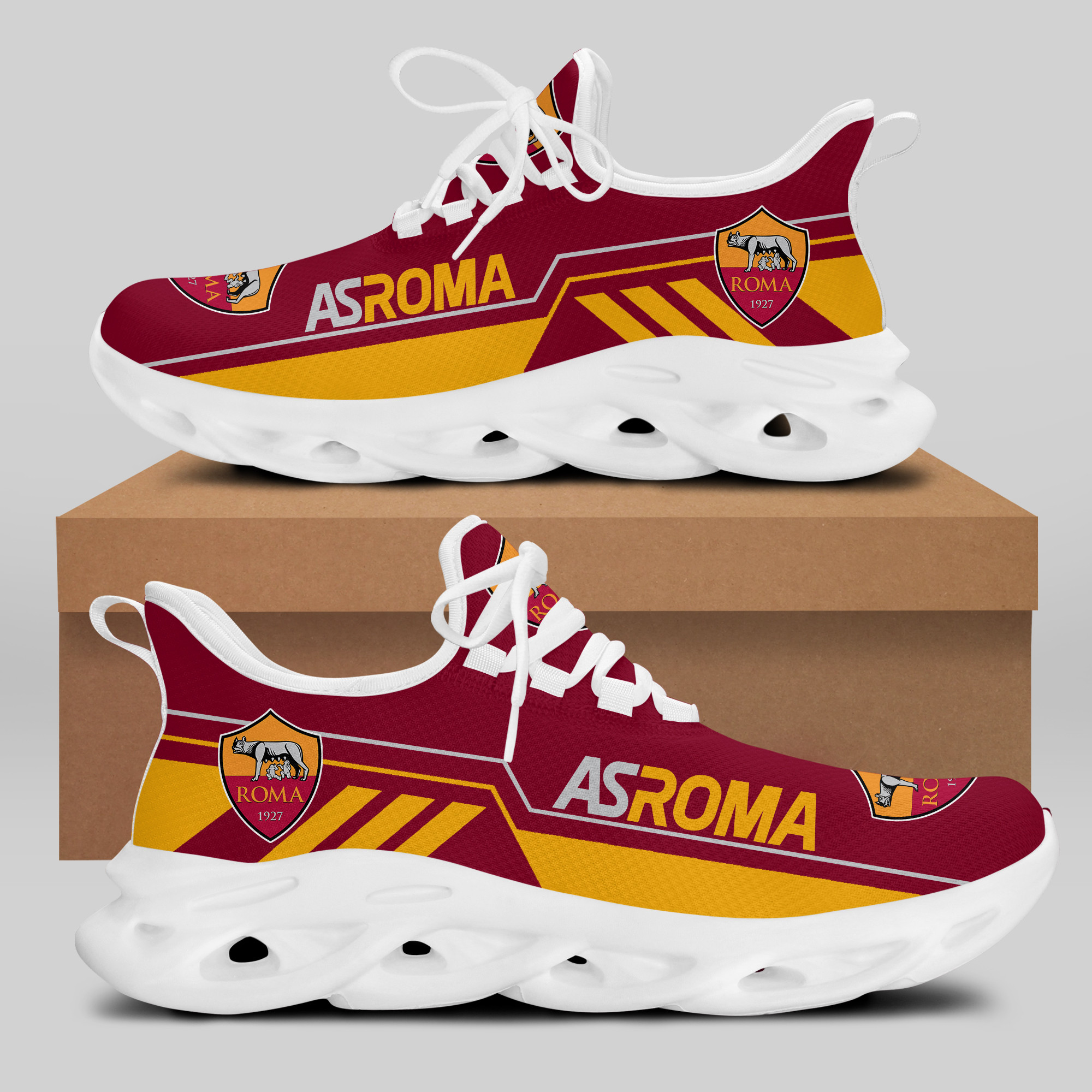 AS ROMA Sneakers RUNNING SHOES VER 7 - Famjoys AS ROMA Sneakers RUNNING SHOES VER 7 - Famjoys