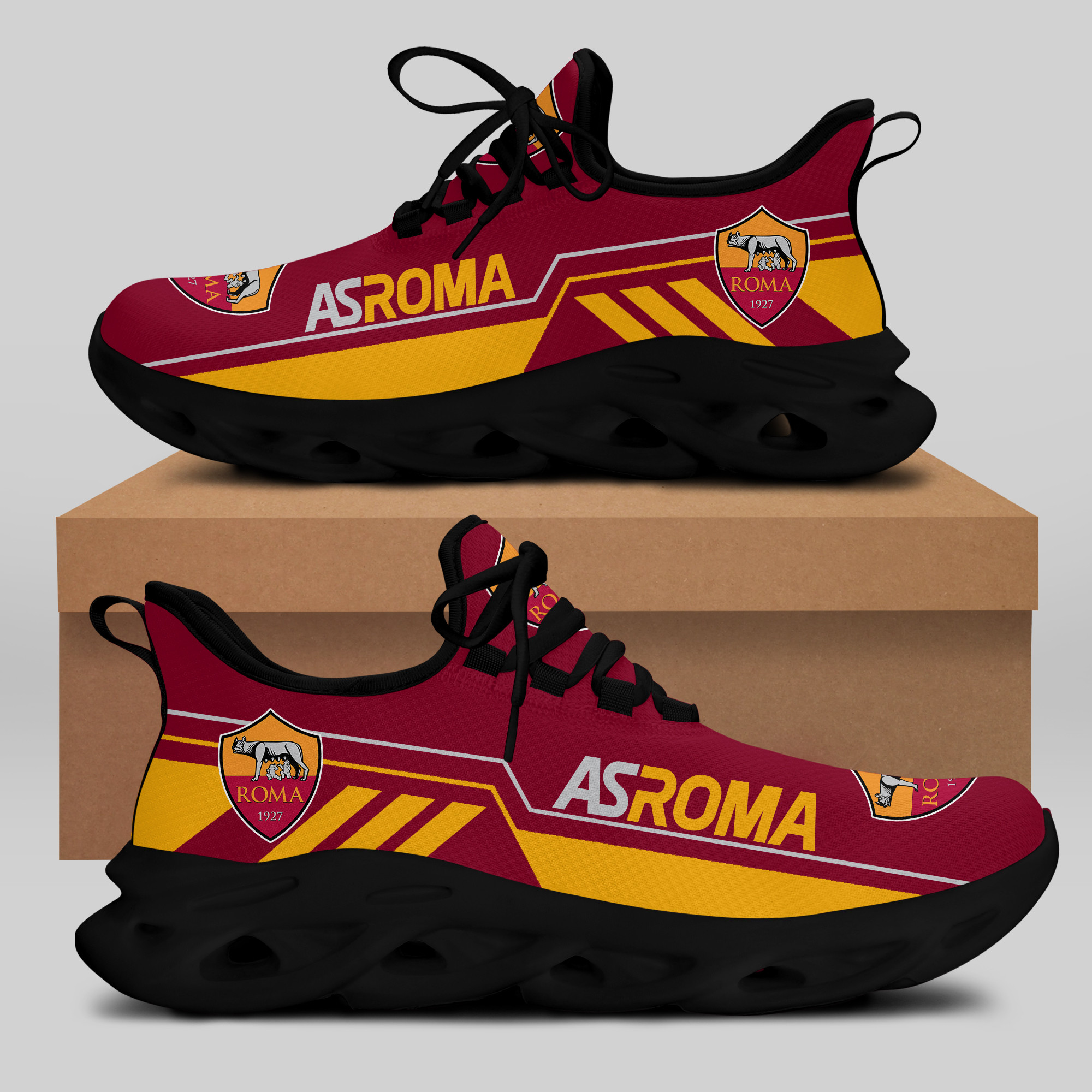 AS ROMA Sneakers RUNNING SHOES VER 7 - Famjoys AS ROMA Sneakers RUNNING SHOES VER 7 - Famjoys