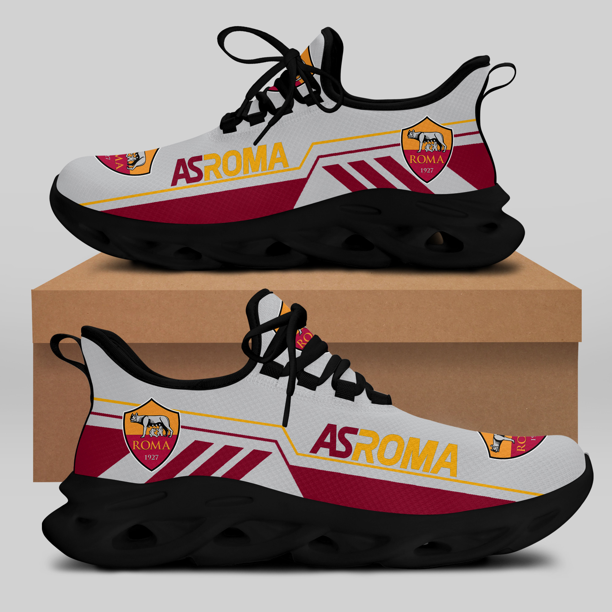 AS ROMA Sneakers RUNNING SHOES VER 9 - Famjoys AS ROMA Sneakers RUNNING SHOES VER 9 - Famjoys