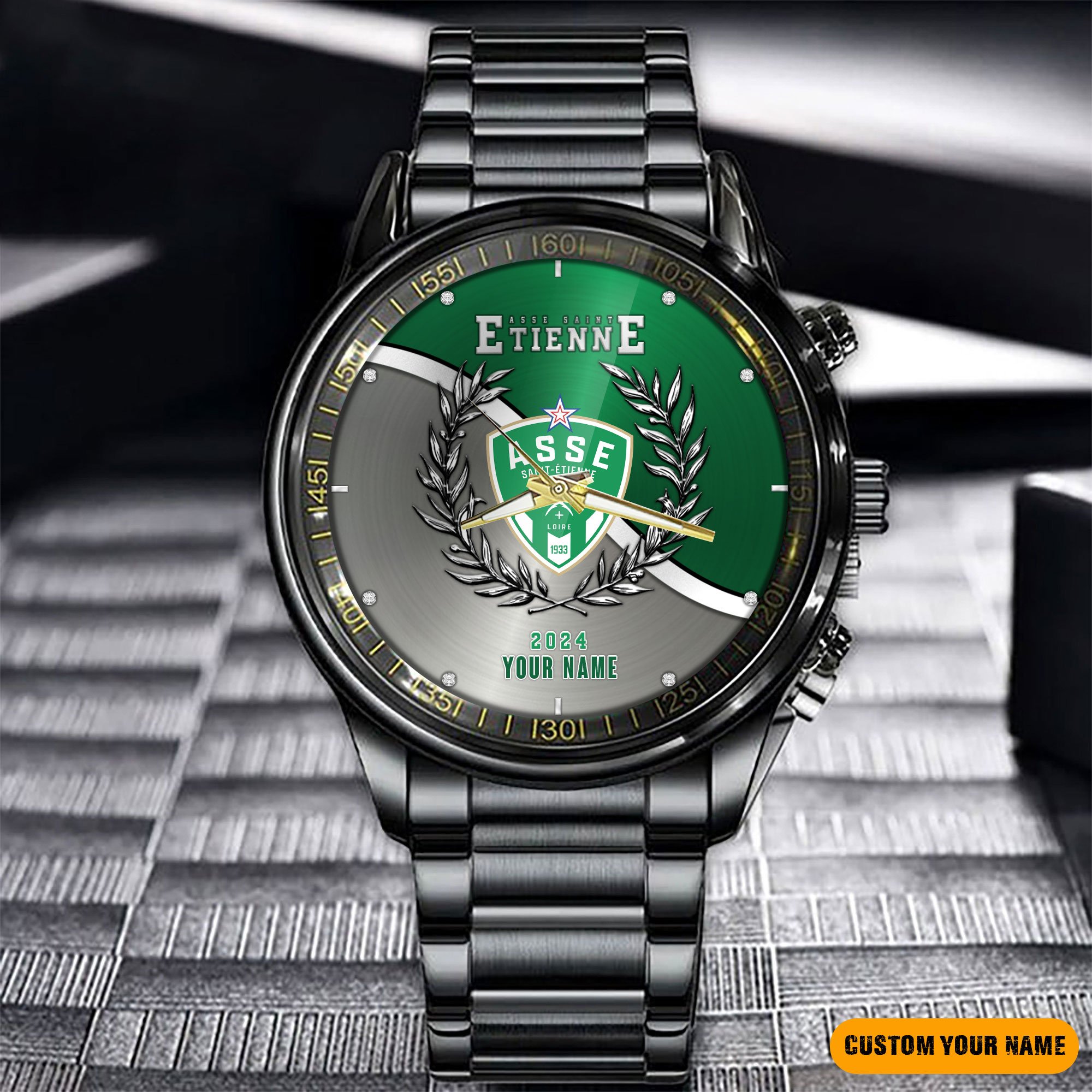 AS Saint Etienne Fashion Watch Custom Your Name - Famjoys AS Saint Etienne Fashion Watch Custom Your Name - Famjoys