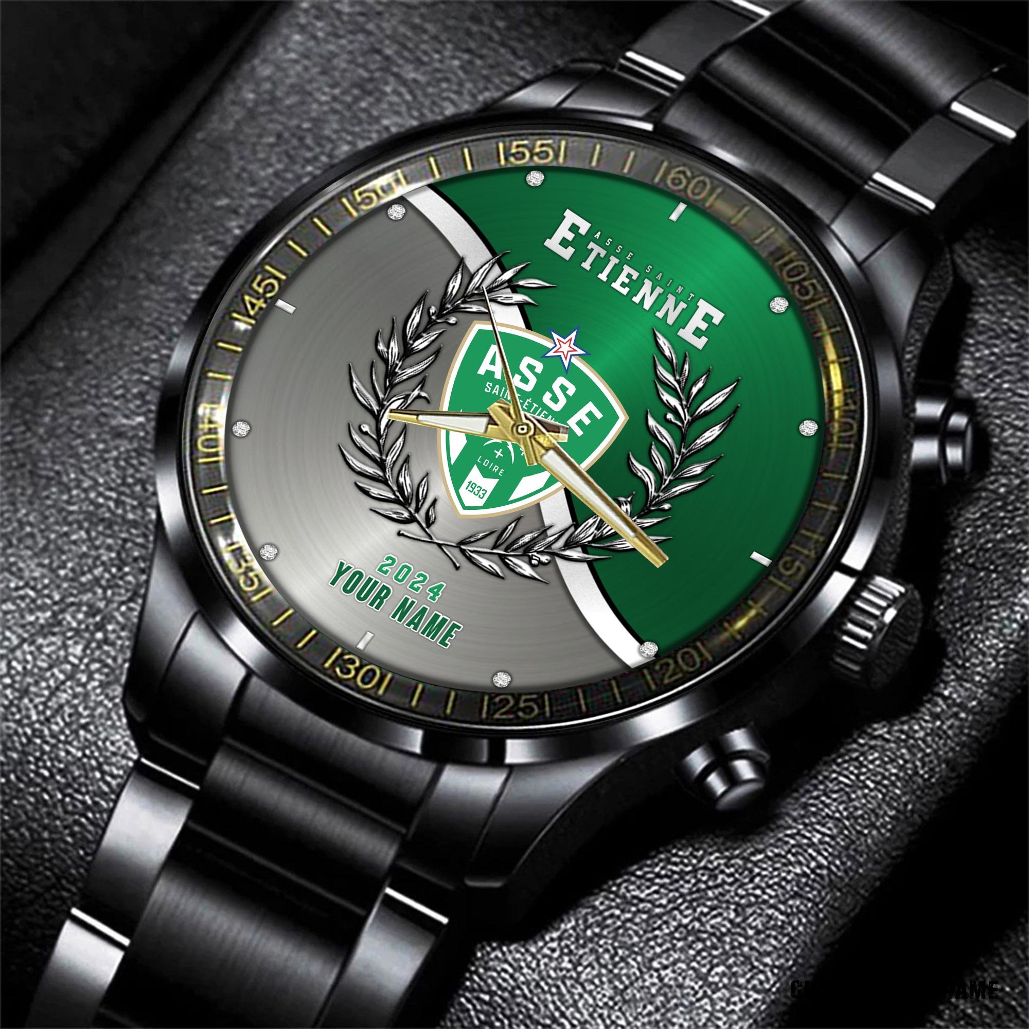 AS Saint Etienne Fashion Watch Custom Your Name - Famjoys AS Saint Etienne Fashion Watch Custom Your Name - Famjoys