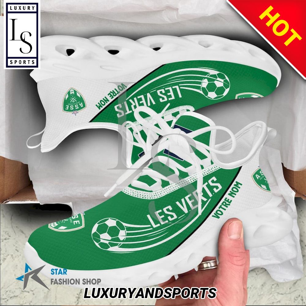 AS Saint-Etienne Ligue 2 Custom Name Max Soul Shoes - Famjoys AS Saint-Etienne Ligue 2 Custom Name Max Soul Shoes - Famjoys