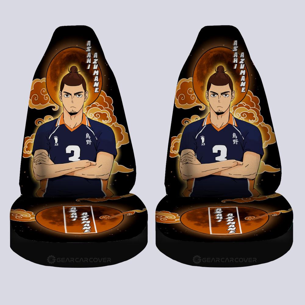 Asahi Azumane Car Seat Covers Custom Gifts For Haikyuu - Famjoys Asahi Azumane Car Seat Covers Custom Gifts For Haikyuu - Famjoys