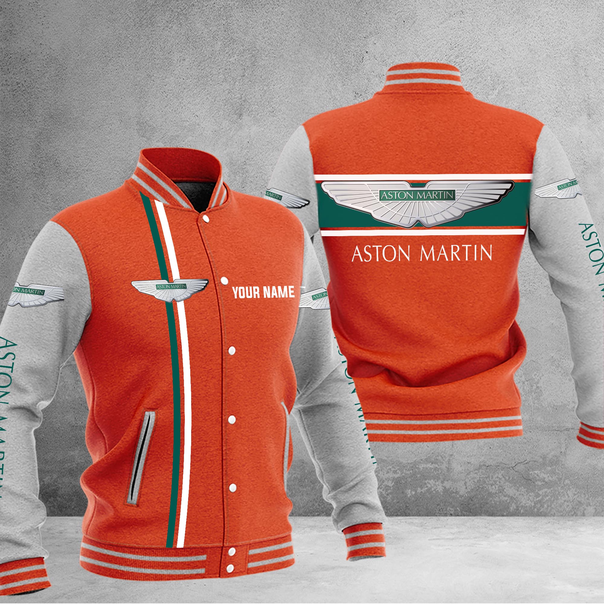 Aston-Martin Baseball Jacket - Famjoys Aston-Martin Baseball Jacket - Famjoys