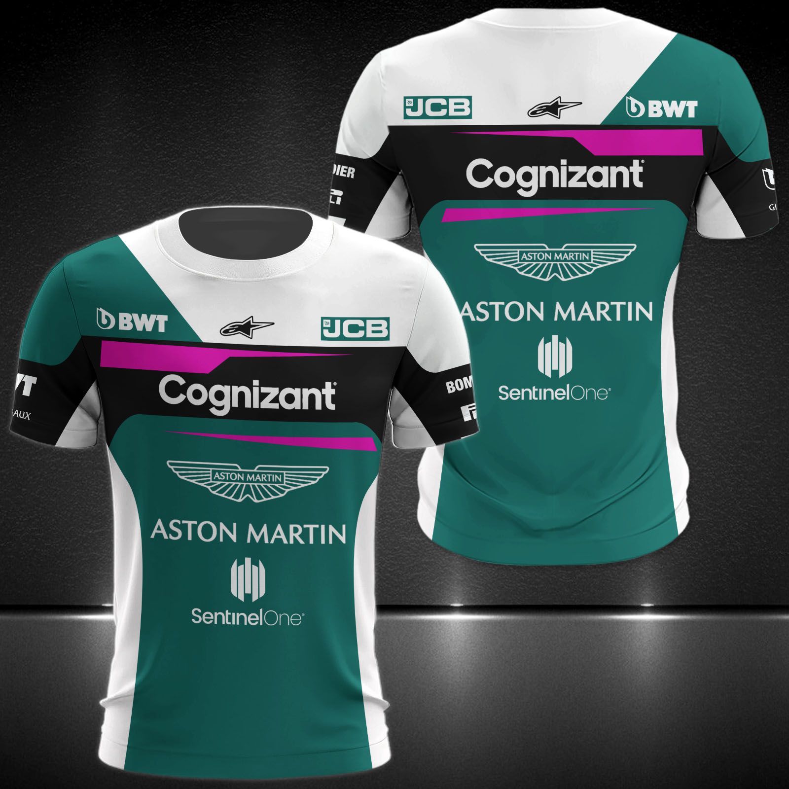 Aston Martin Cognizant F1 Team Printing T-Shirt, Polo, Hoodie, Zip, Bomber 9109 - Famjoys Aston Martin Cognizant F1 Team Printing T-Shirt, Polo, Hoodie, Zip, Bomber 9109 - Famjoys