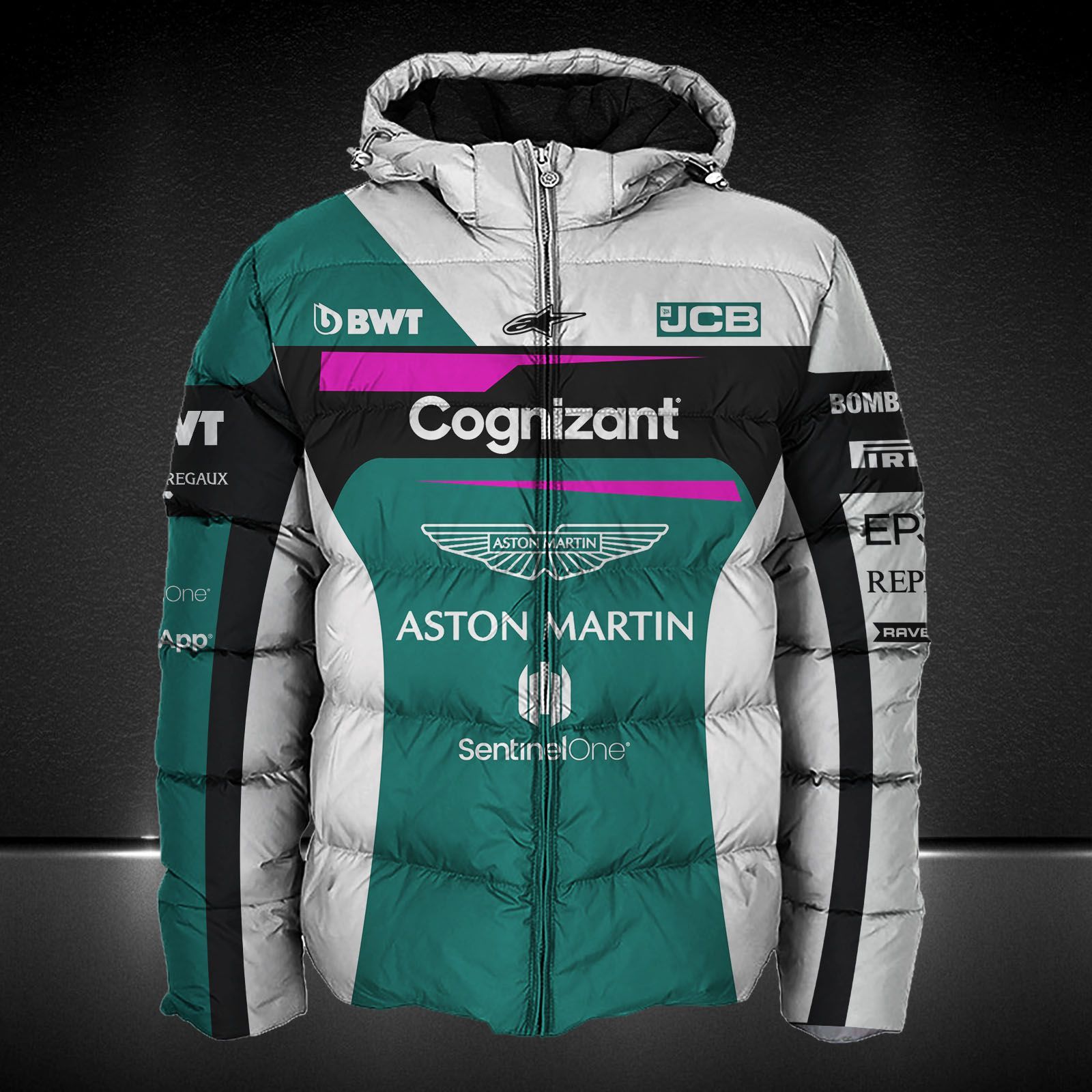 Aston Martin Cognizant F1 Team Printing T-Shirt, Polo, Hoodie, Zip, Bomber 9109 - Famjoys Aston Martin Cognizant F1 Team Printing T-Shirt, Polo, Hoodie, Zip, Bomber 9109 - Famjoys