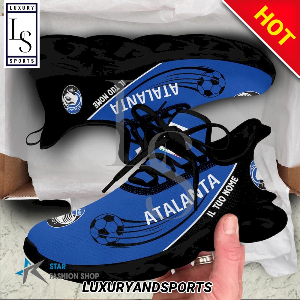 Atalanta Bergamasca Calcio Serie A Custom Name Max Soul Shoes - Famjoys Atalanta Bergamasca Calcio Serie A Custom Name Max Soul Shoes - Famjoys