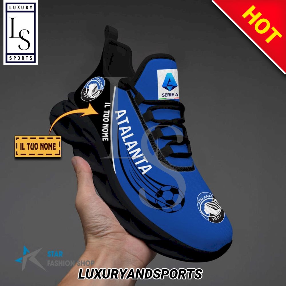 Atalanta Bergamasca Calcio Serie A Custom Name Max Soul Shoes - Famjoys Atalanta Bergamasca Calcio Serie A Custom Name Max Soul Shoes - Famjoys