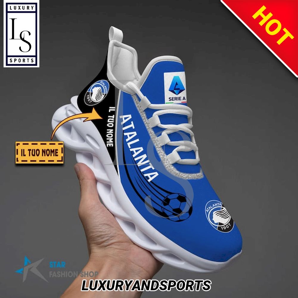 Atalanta Bergamasca Calcio Serie A Custom Name Max Soul Shoes - Famjoys Atalanta Bergamasca Calcio Serie A Custom Name Max Soul Shoes - Famjoys