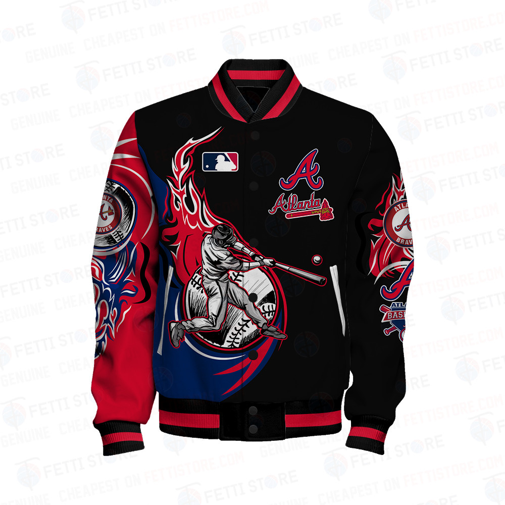 Atlanta Braves Baseball Varsity Jacket - Famjoys Atlanta Braves Baseball Varsity Jacket - Famjoys