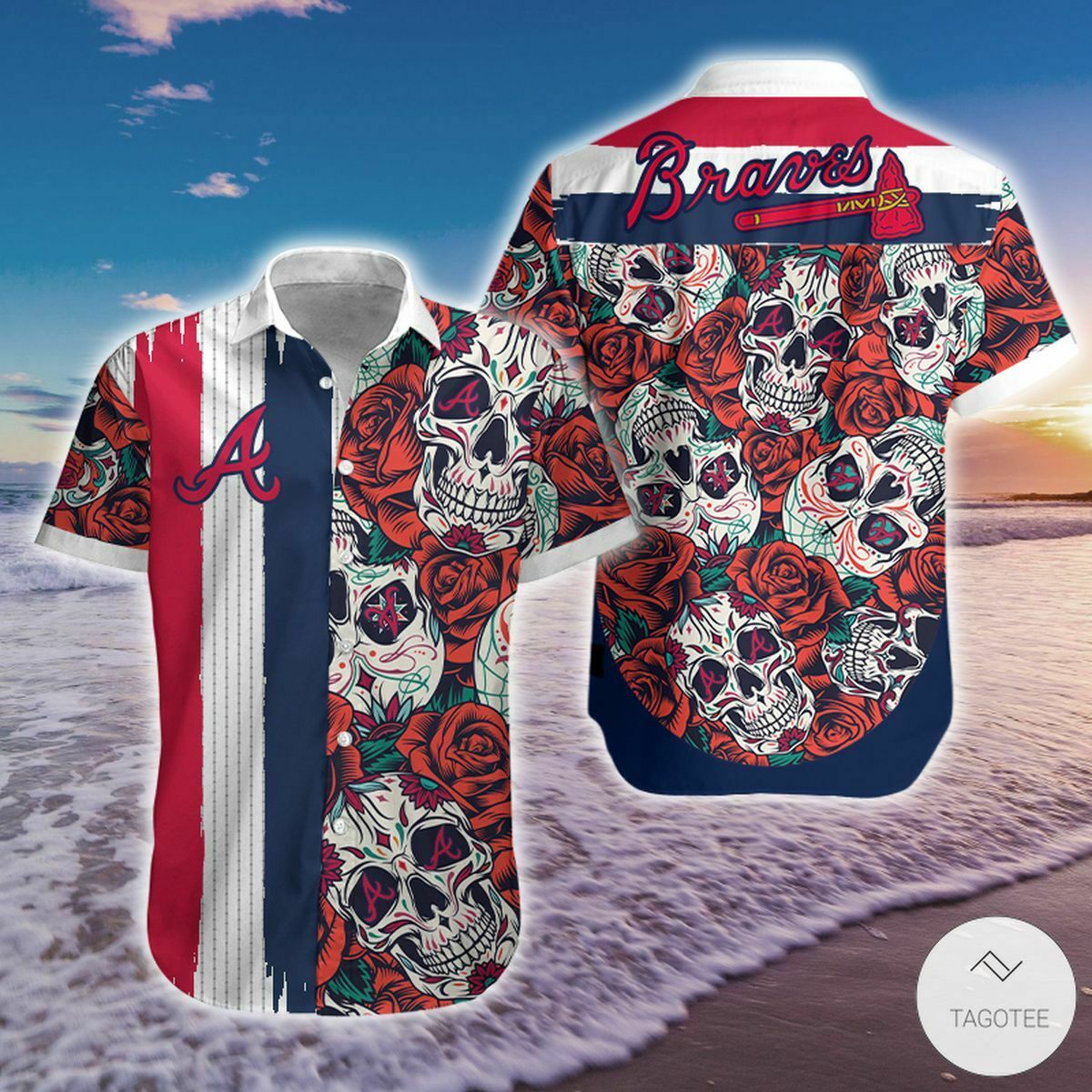 Atlanta Braves Hawaiian Shirt - Famjoys Atlanta Braves Hawaiian Shirt - Famjoys