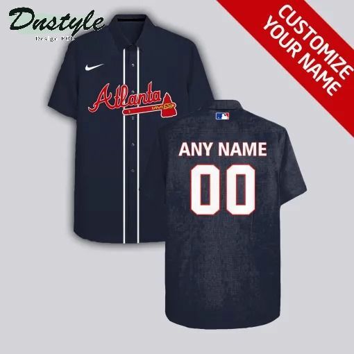Atlanta Braves Personalized Hawaiian Shirt - Famjoys Atlanta Braves Personalized Hawaiian Shirt - Famjoys